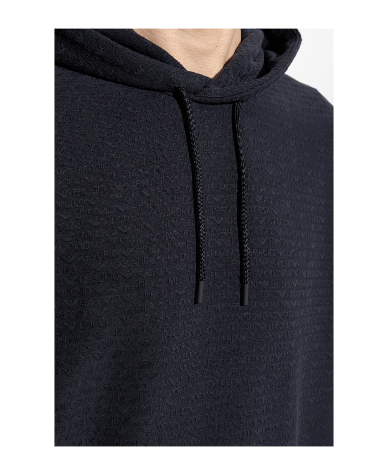 Emporio Armani Sweatshirt With Logo - Blue