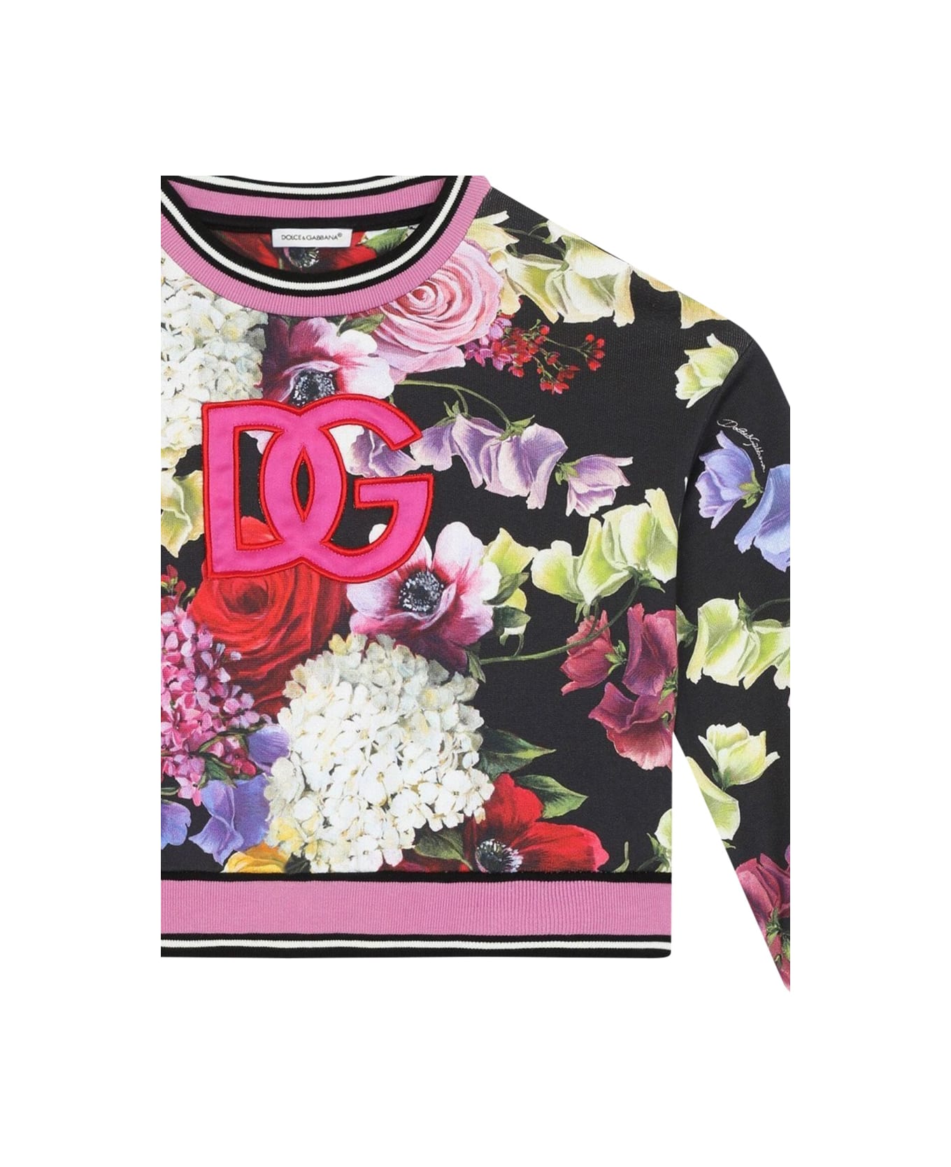 Dolce & Gabbana Sweatshirt Hydrangeas - MULTICOLOUR