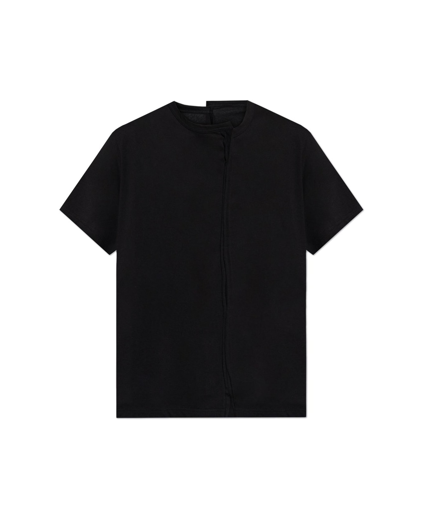 Yohji Yamamoto Asymmetric T-shirt - BLACK