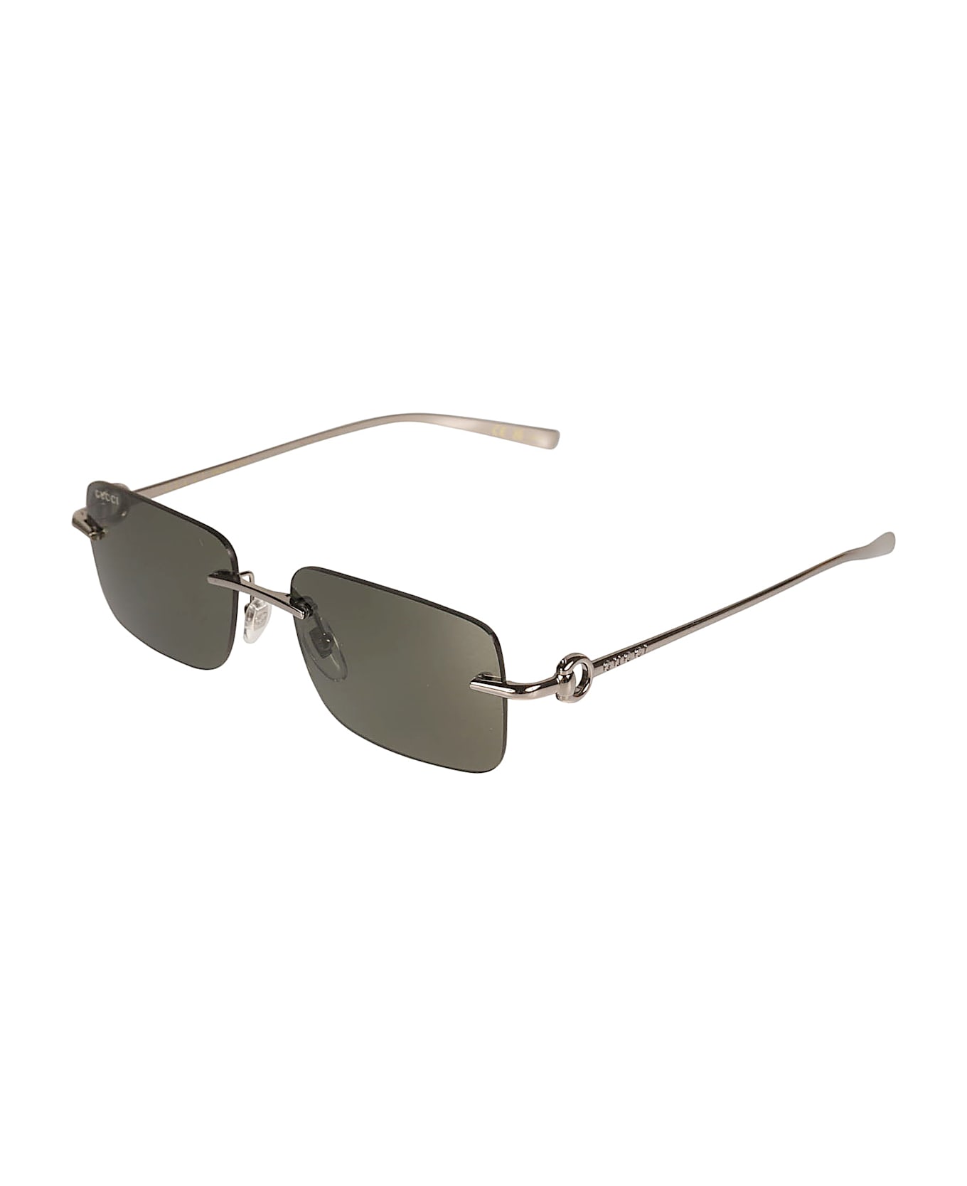 Gucci Eyewear Rimless Square Sunglasses - RUTHENIUM-RUTHENIUM-GREY