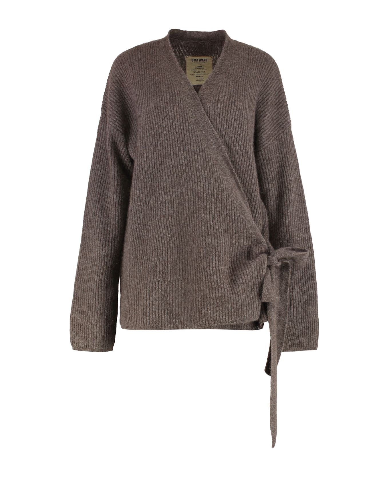 Uma Wang Cardigan In Raccoon Knit - brown