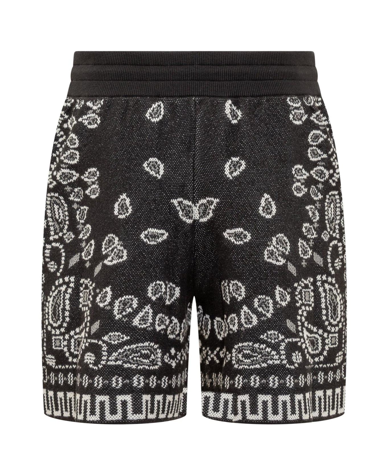 Alanui Bandana-pattern Drawstring Shorts - Black