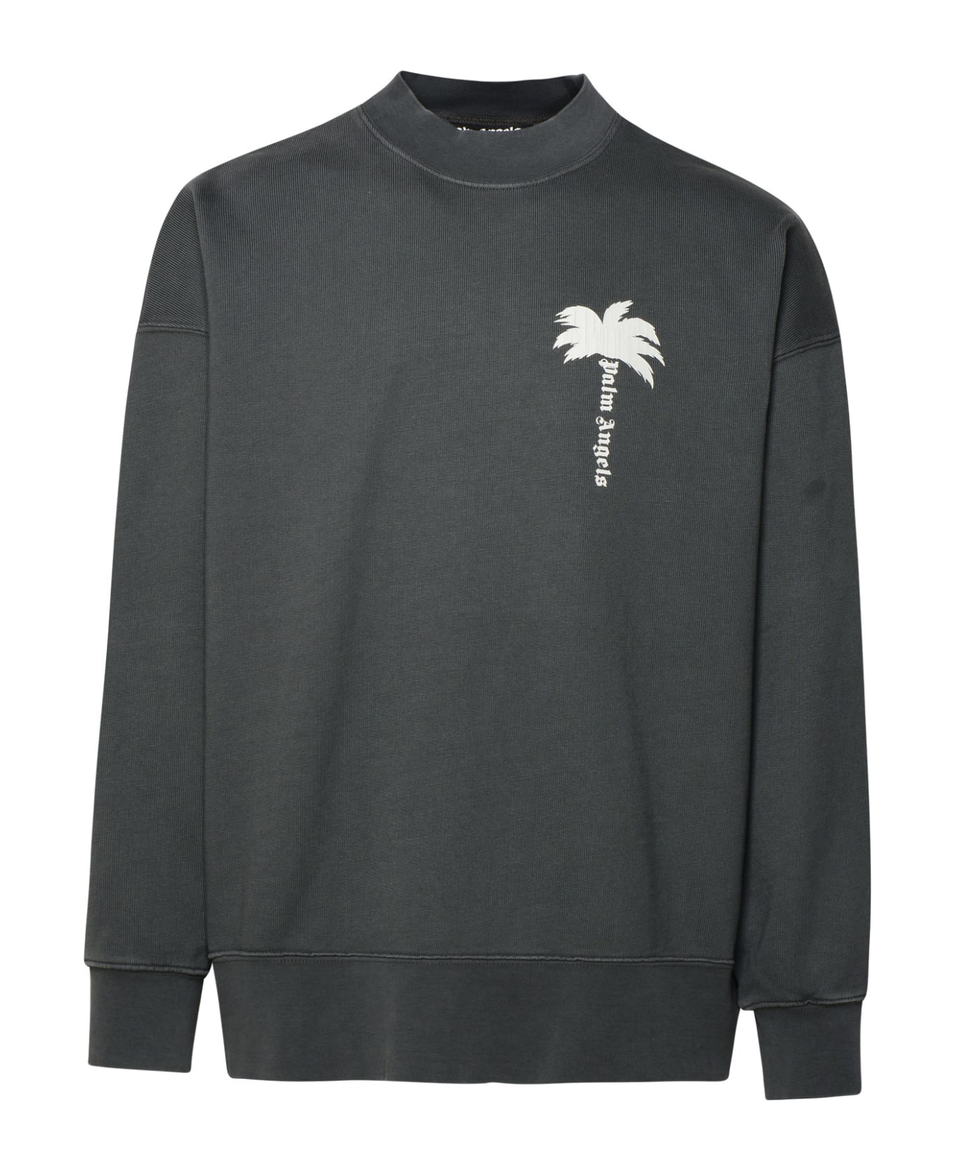Palm Angels Sweatshirt With The Palm Logo - GREY