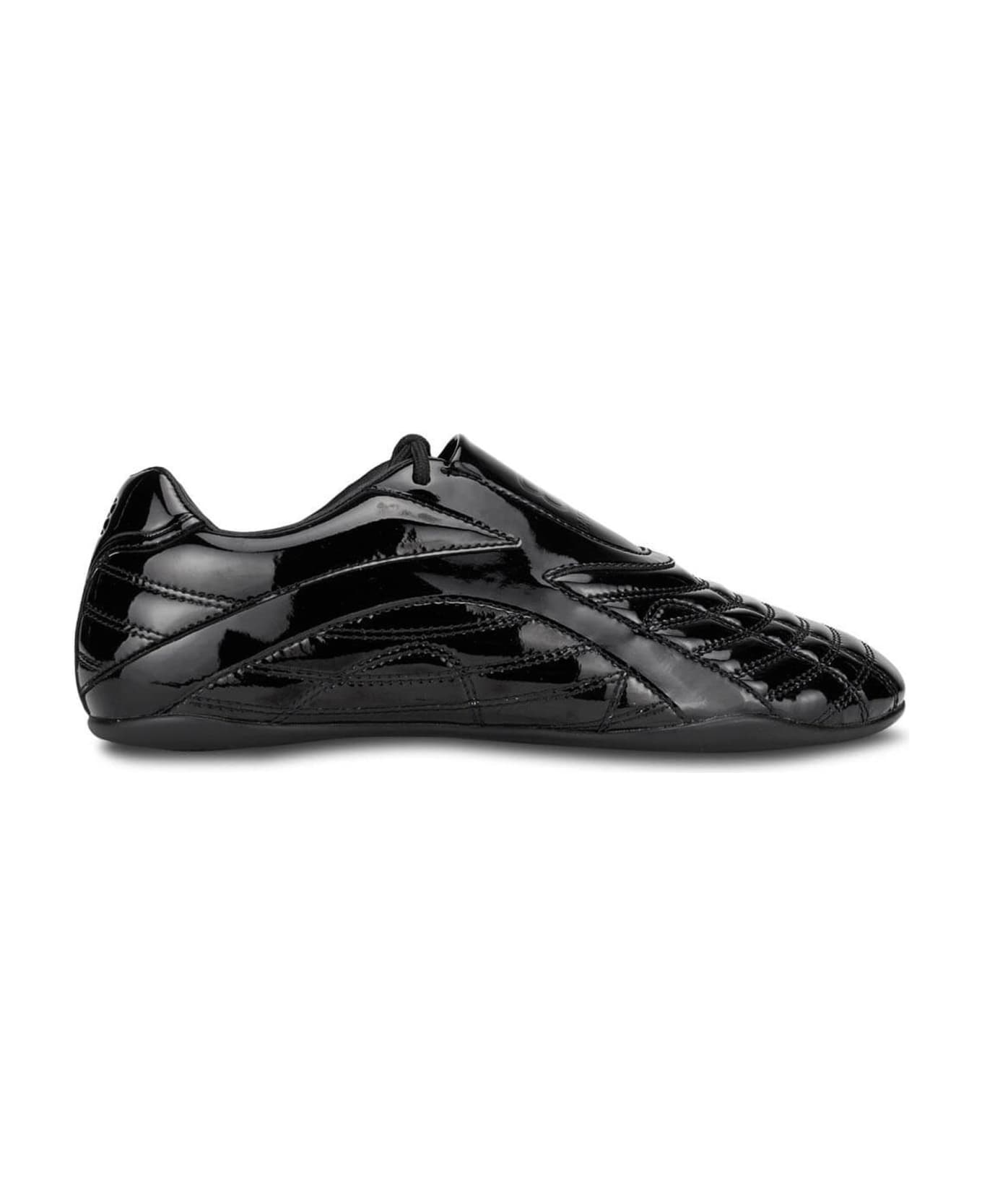 Balenciaga Zen Leather Sneakers - Black