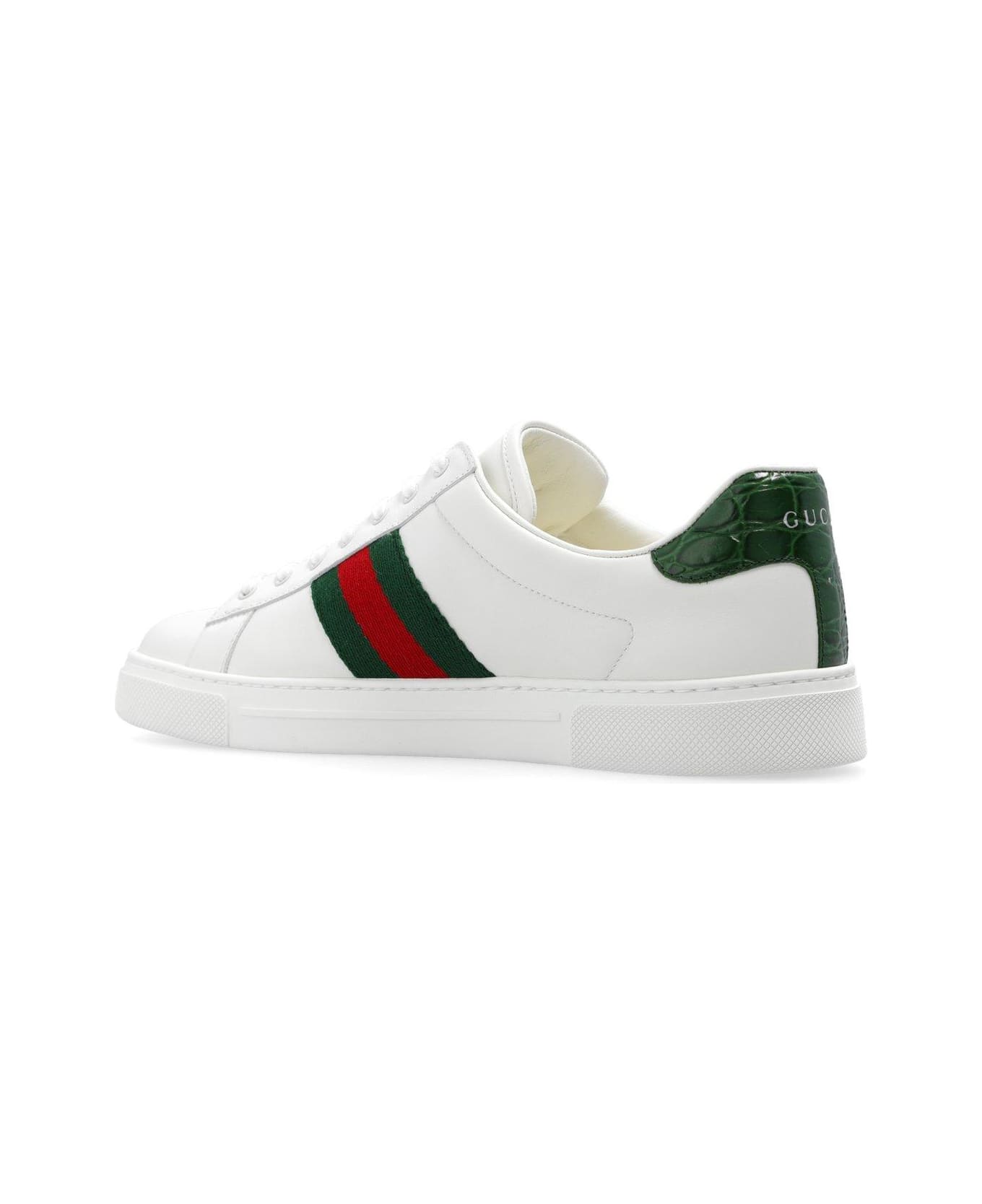 Gucci Ace Low-top Sneakers - White