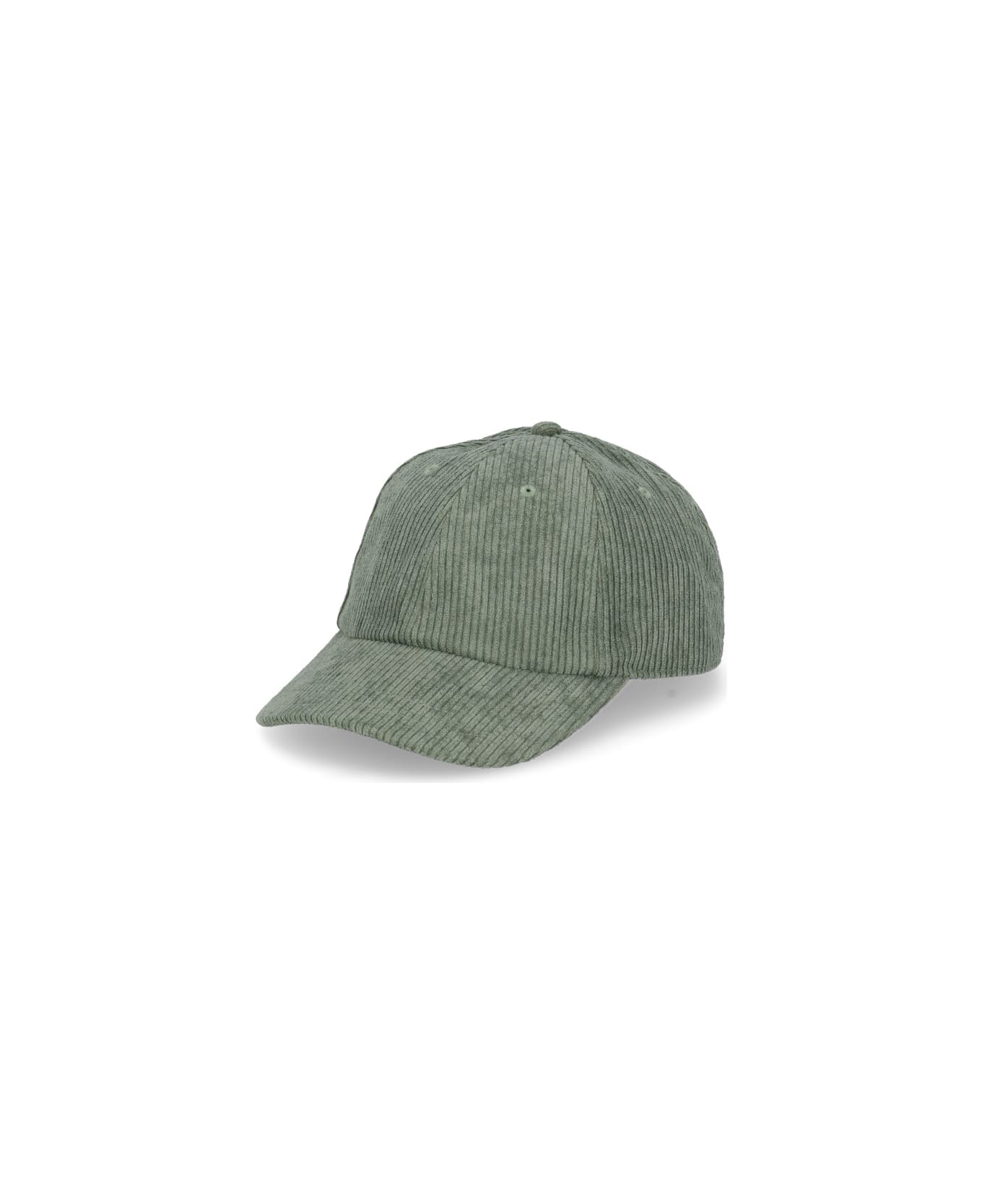 Autry Corduroy Baseball Cap With Logo - Green 帽子