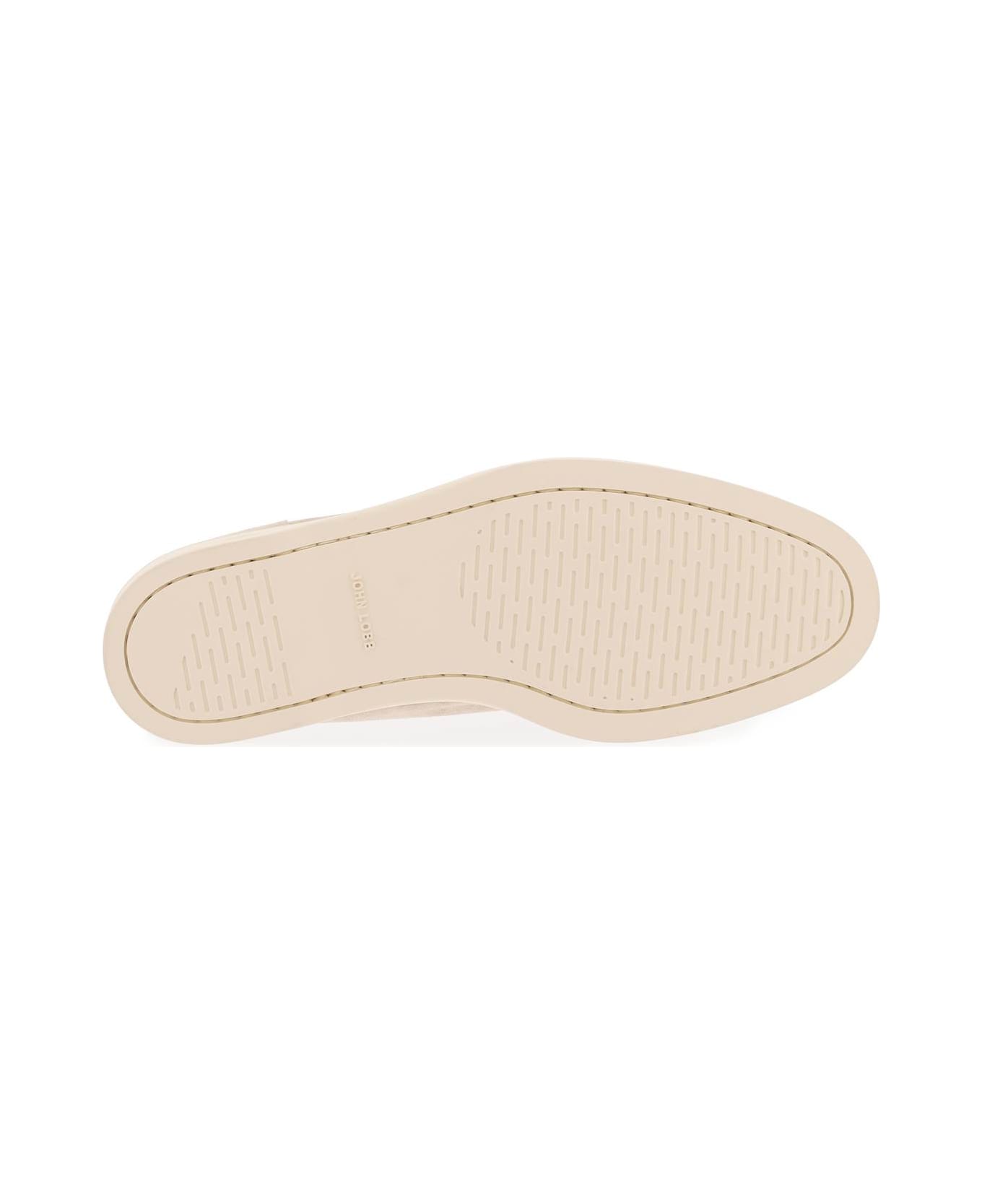 John Lobb Suede Leather Pace Loafers For - J Sand