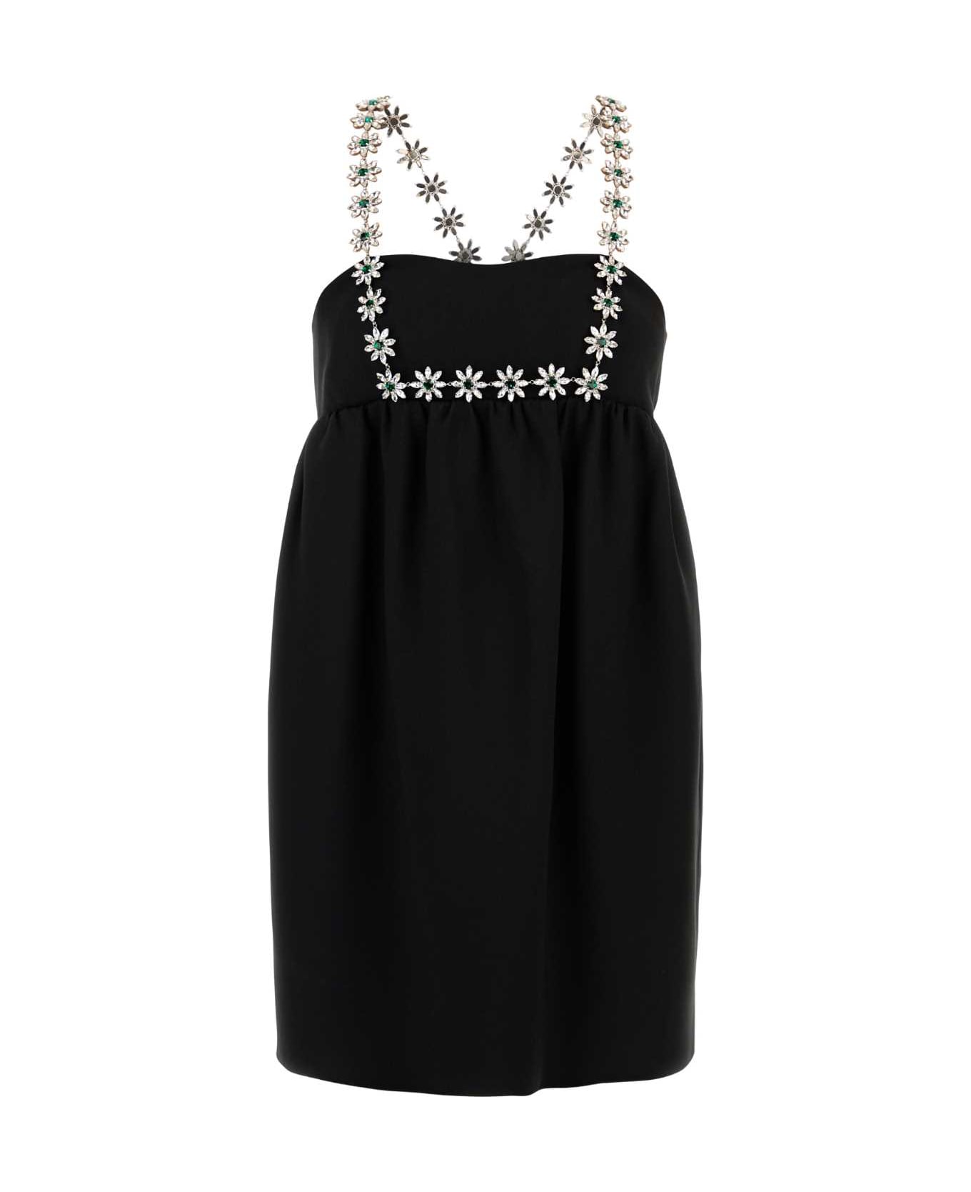 Prada Black Sable Mini Dress - NERO