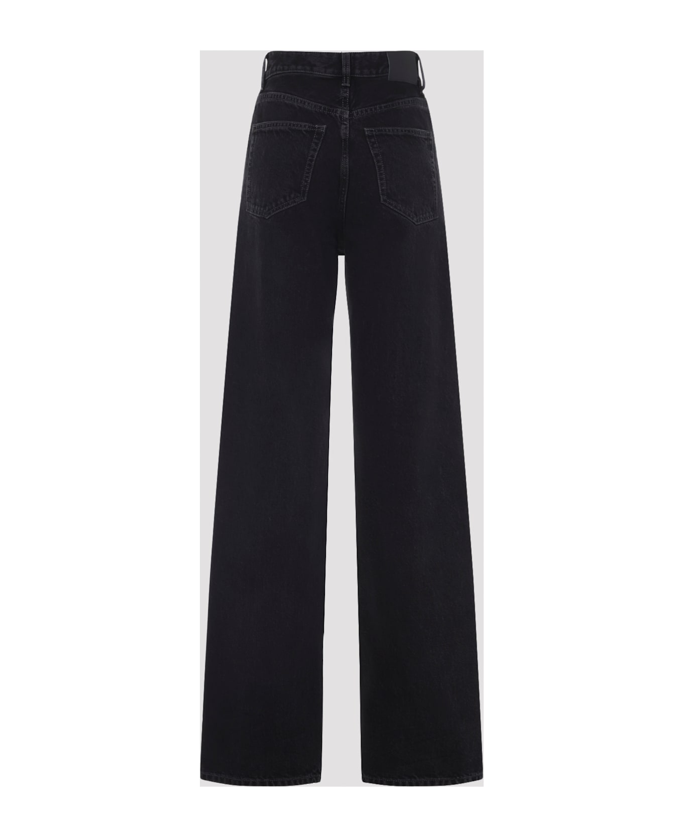 Saint Laurent V Waist Baggy Jeans - French Black