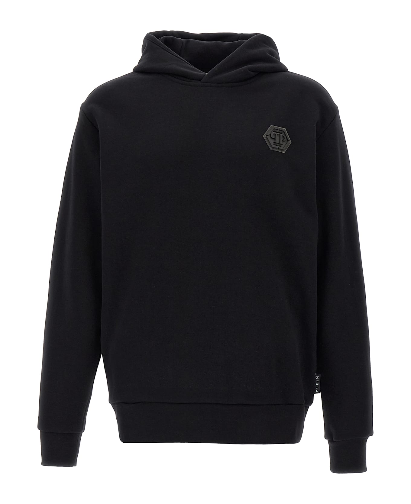 Philipp Plein Logo Patch Hoodie - Black  