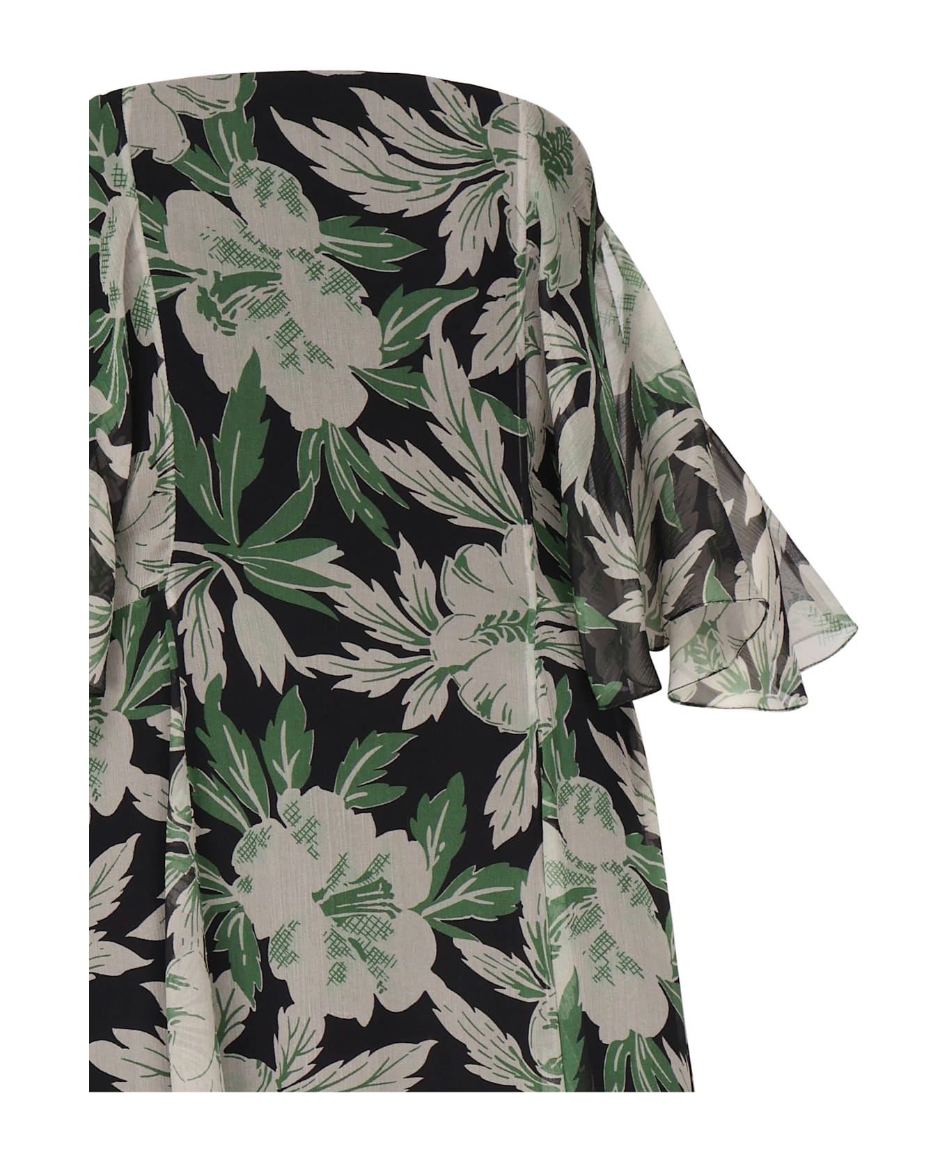Loewe Floral Print Silk Dress - MultiColour