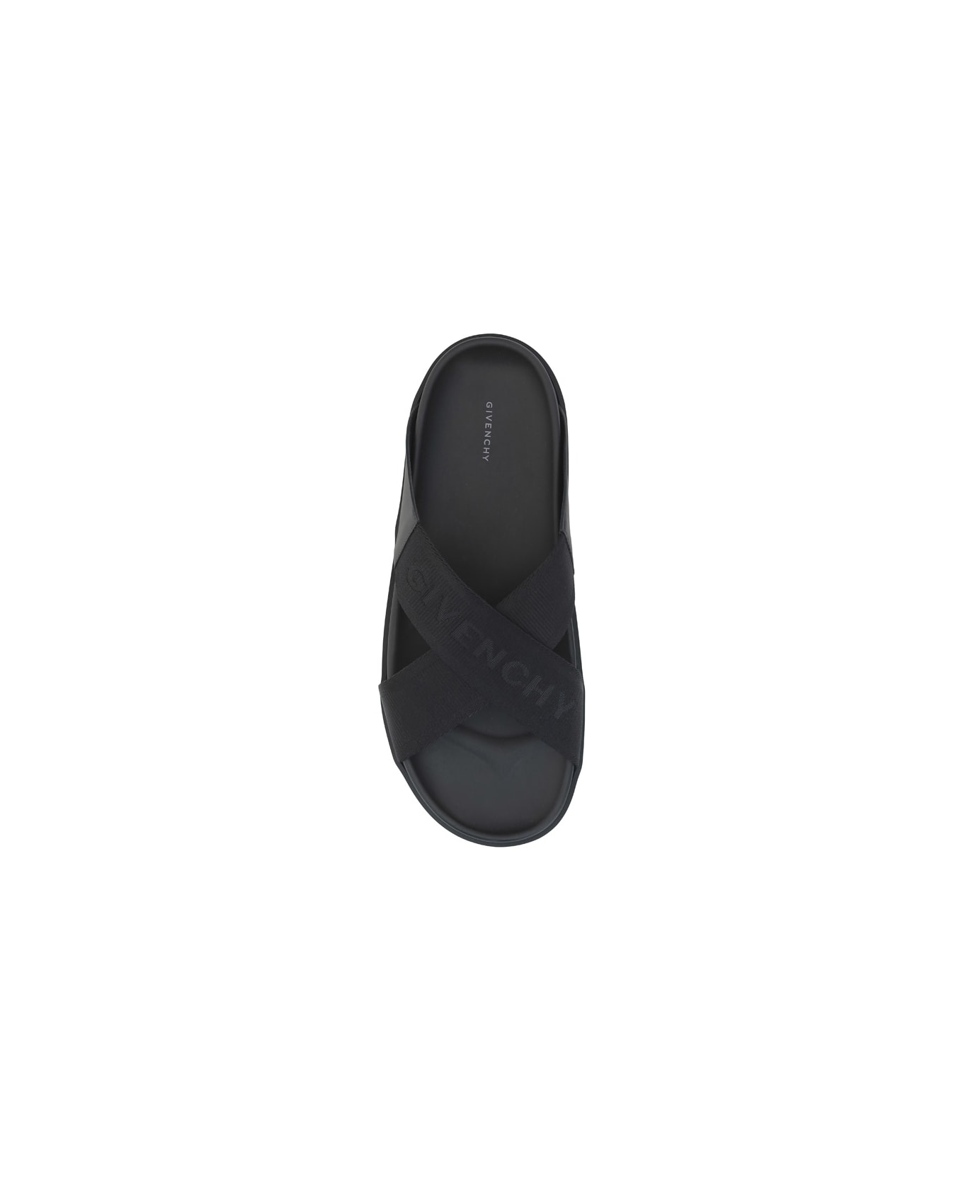Givenchy Crossed Strap Sandals - Black