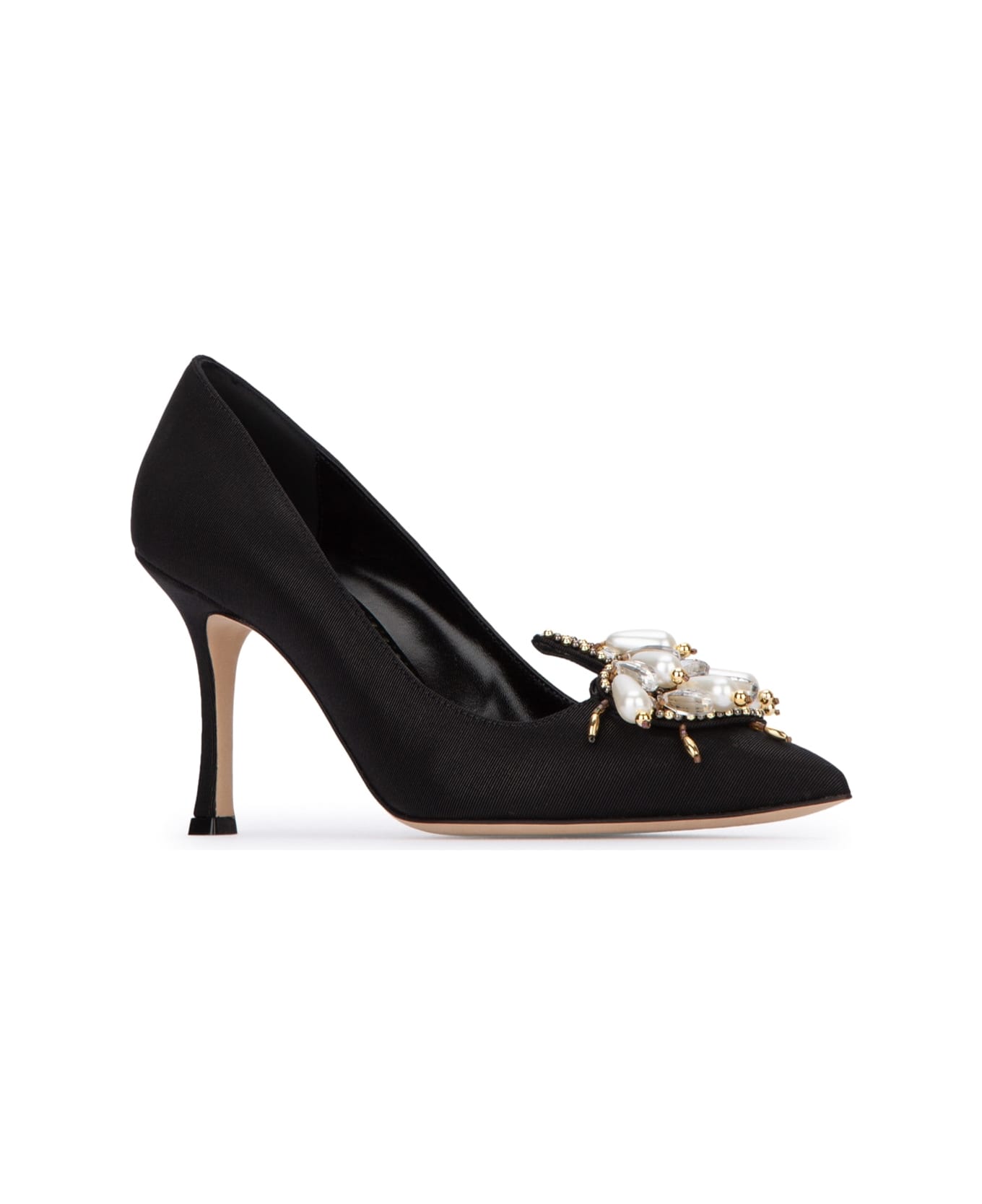 Manolo Blahnik Black Fabric Orientalia Pumps - BLCK