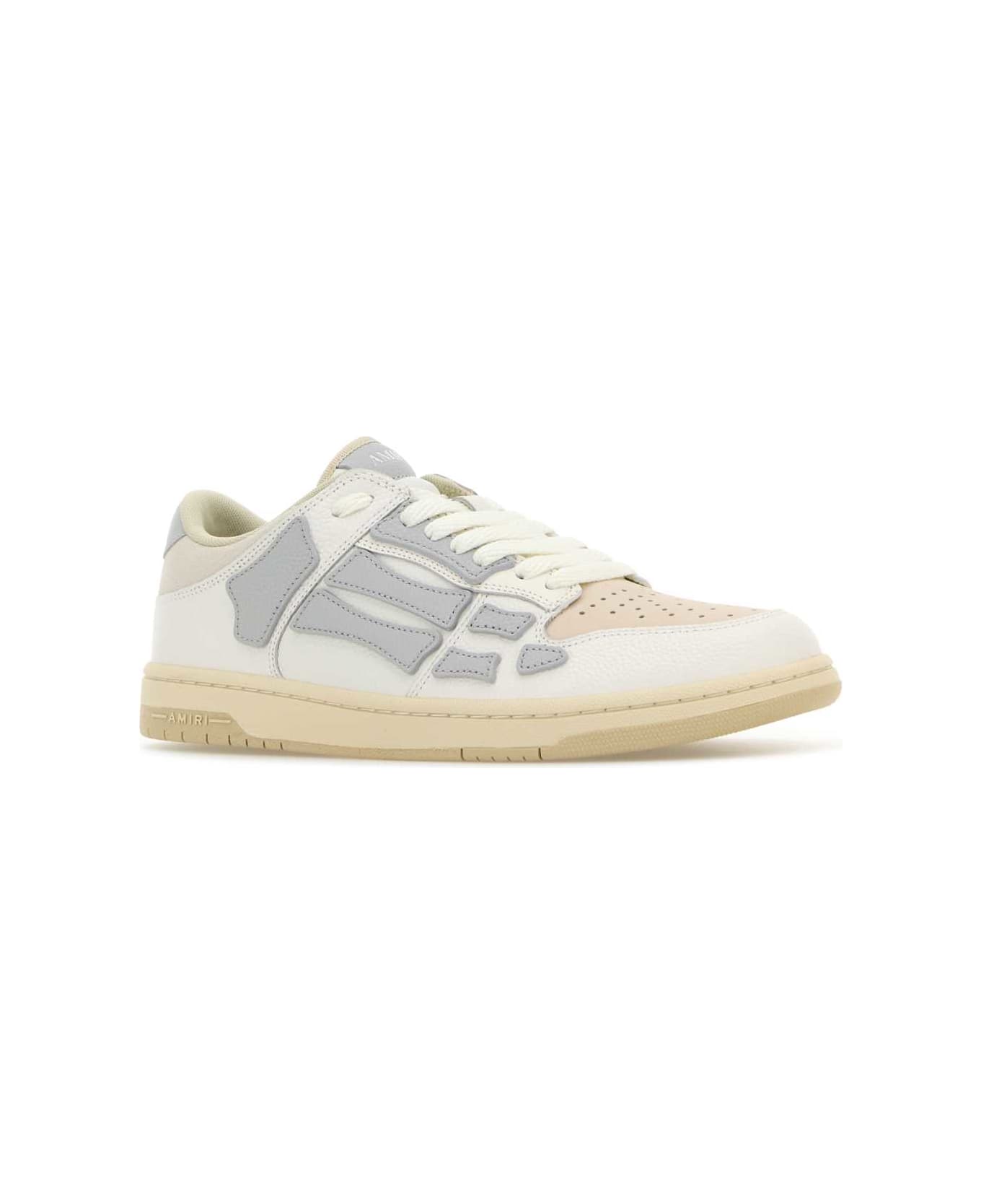 AMIRI Multicolor Leather Skel Sneakers - GREY