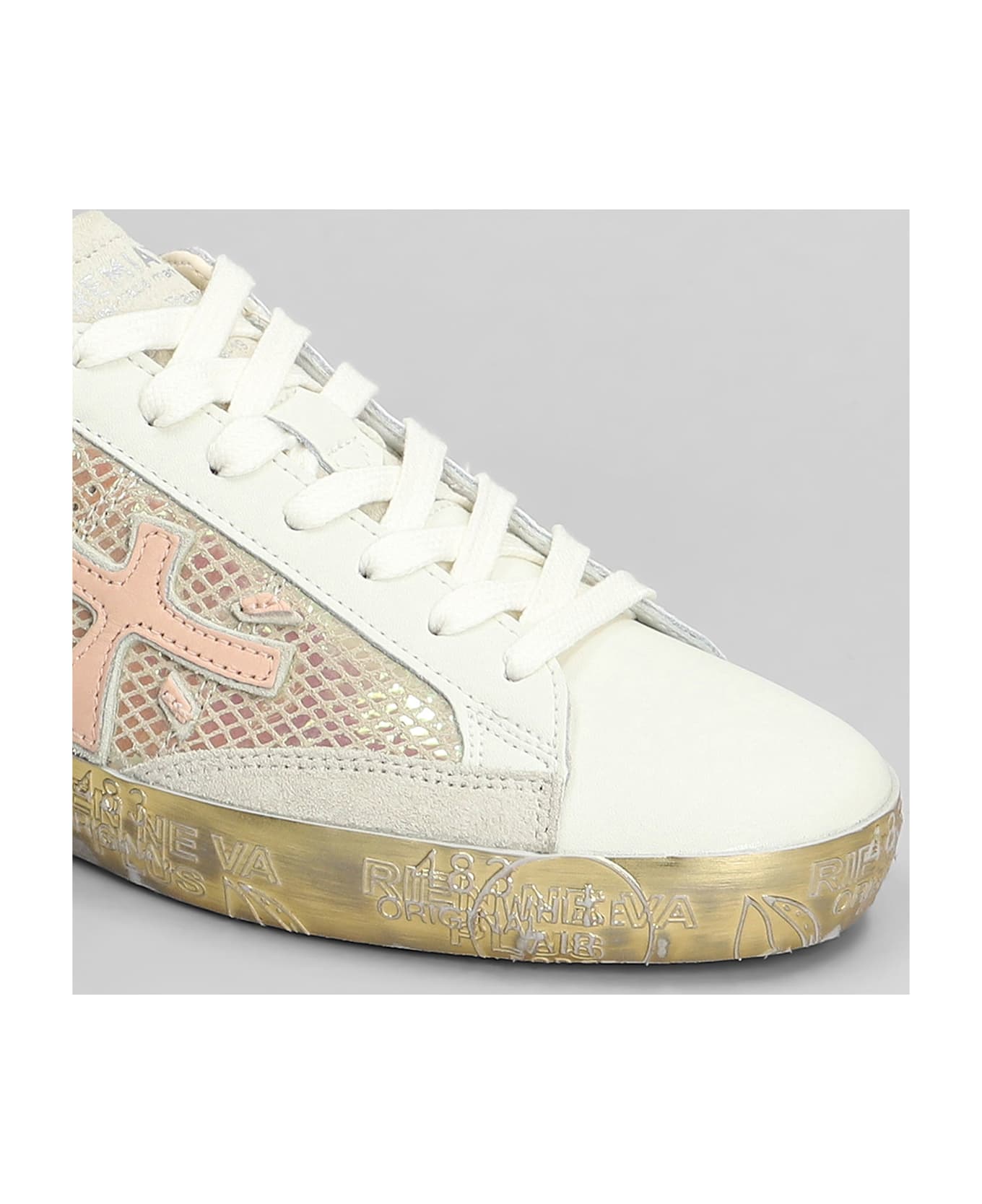Premiata Steven Sneakers In White Leather - white