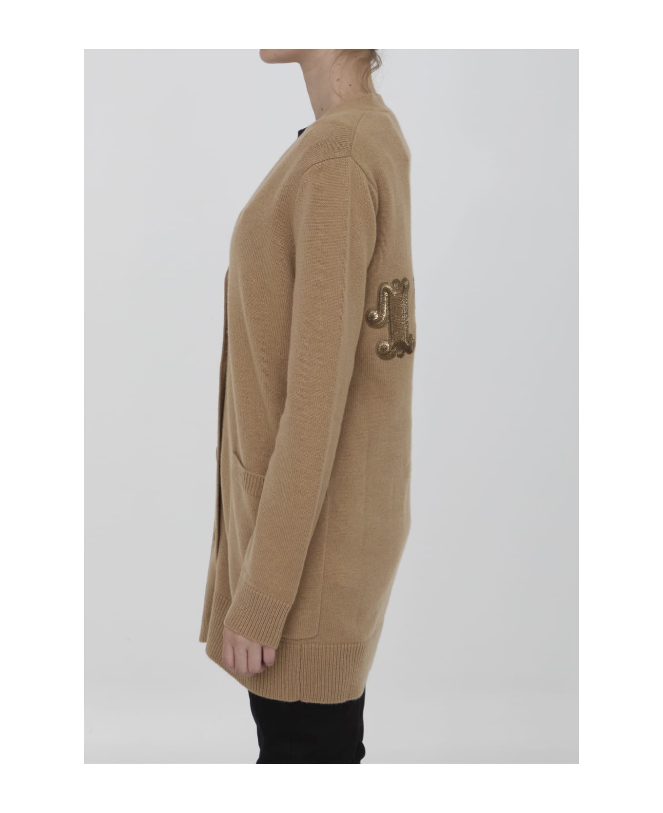 Max Mara Villar Wool And Cashmere Cardigan - Camel