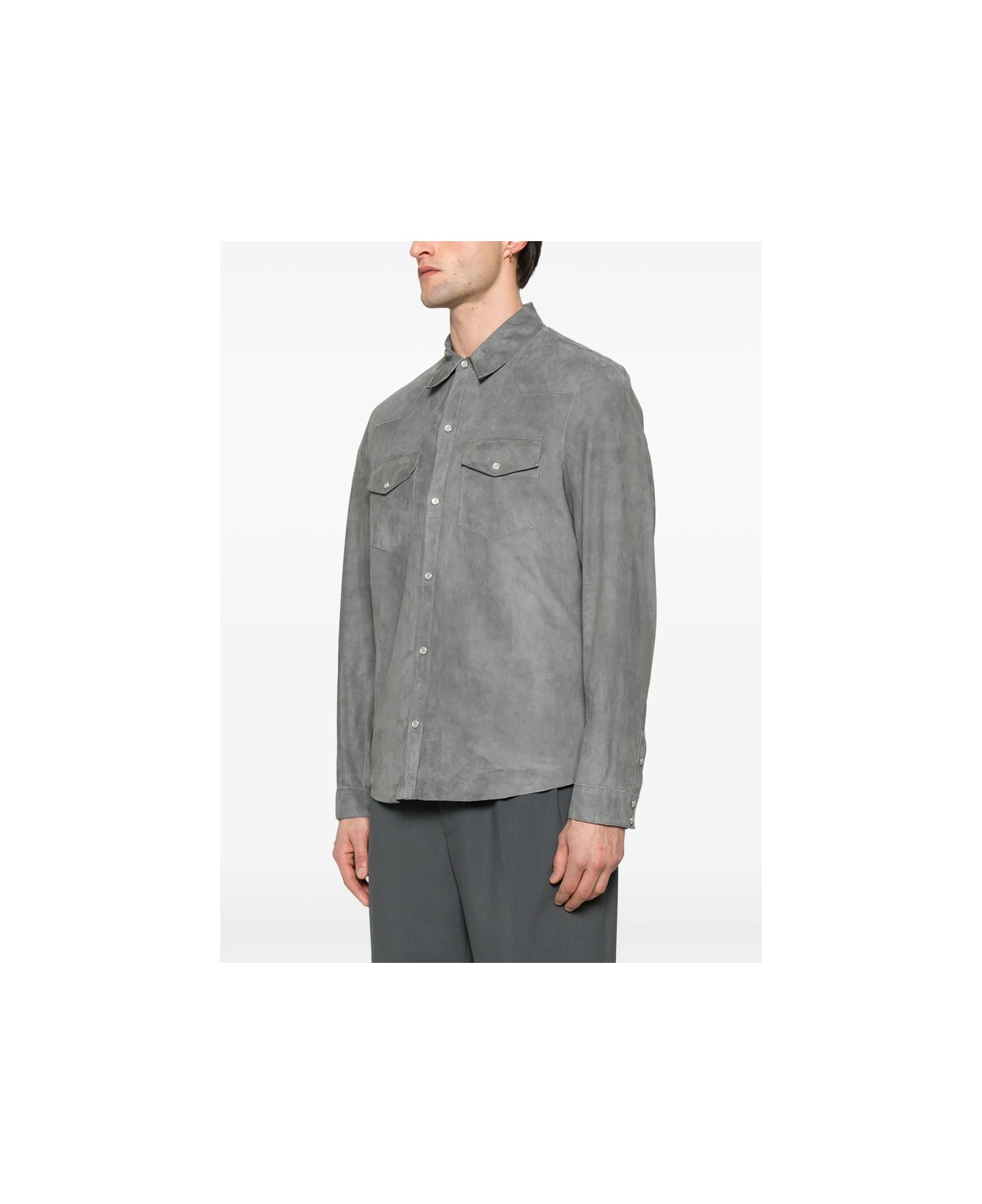 Salvatore Santoro Leather Outerwear - GREY