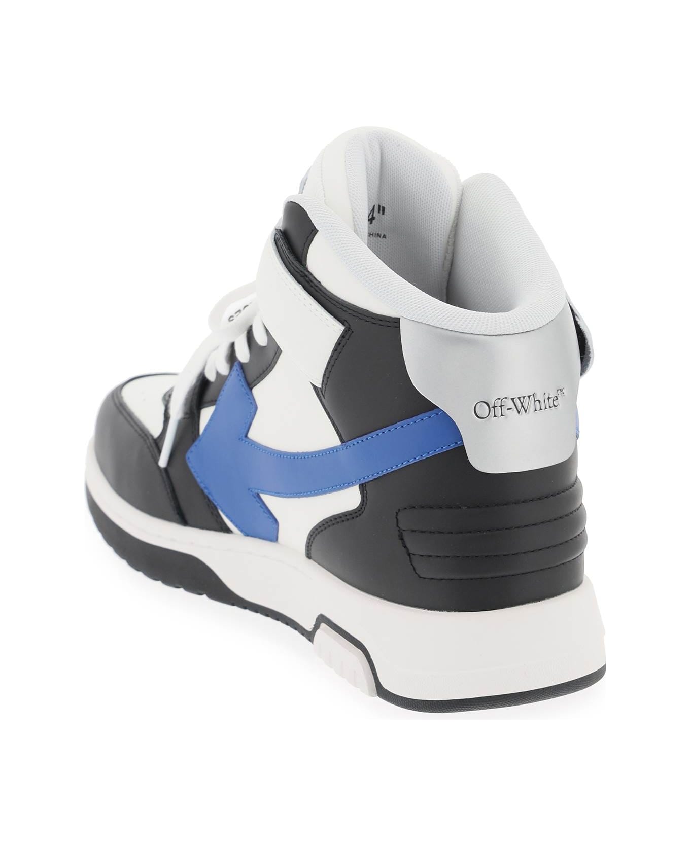 Off-White Out Of Office High Top Sneakers - BLACK NAVY BLU (White)