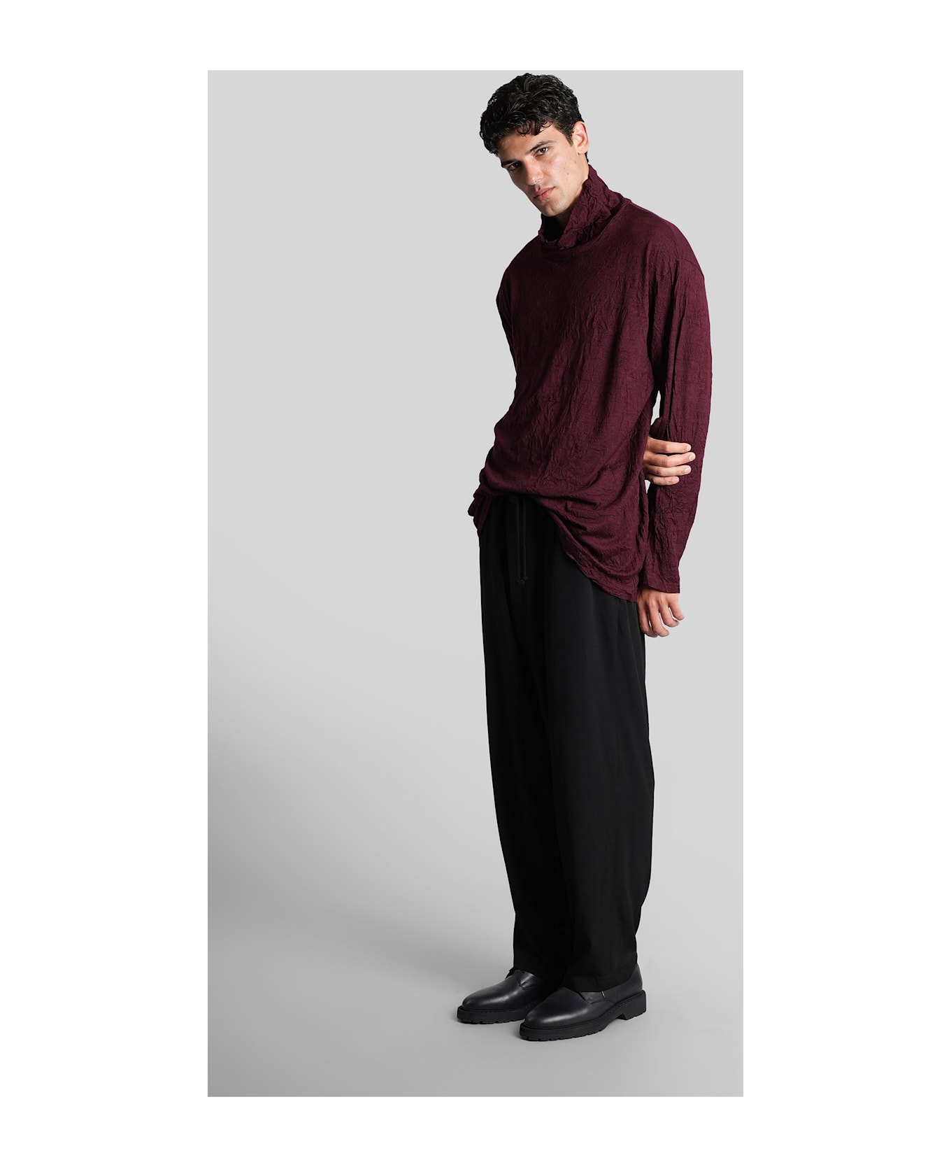 Yohji Yamamoto Knitwear In Bordeaux Wool - bordeaux