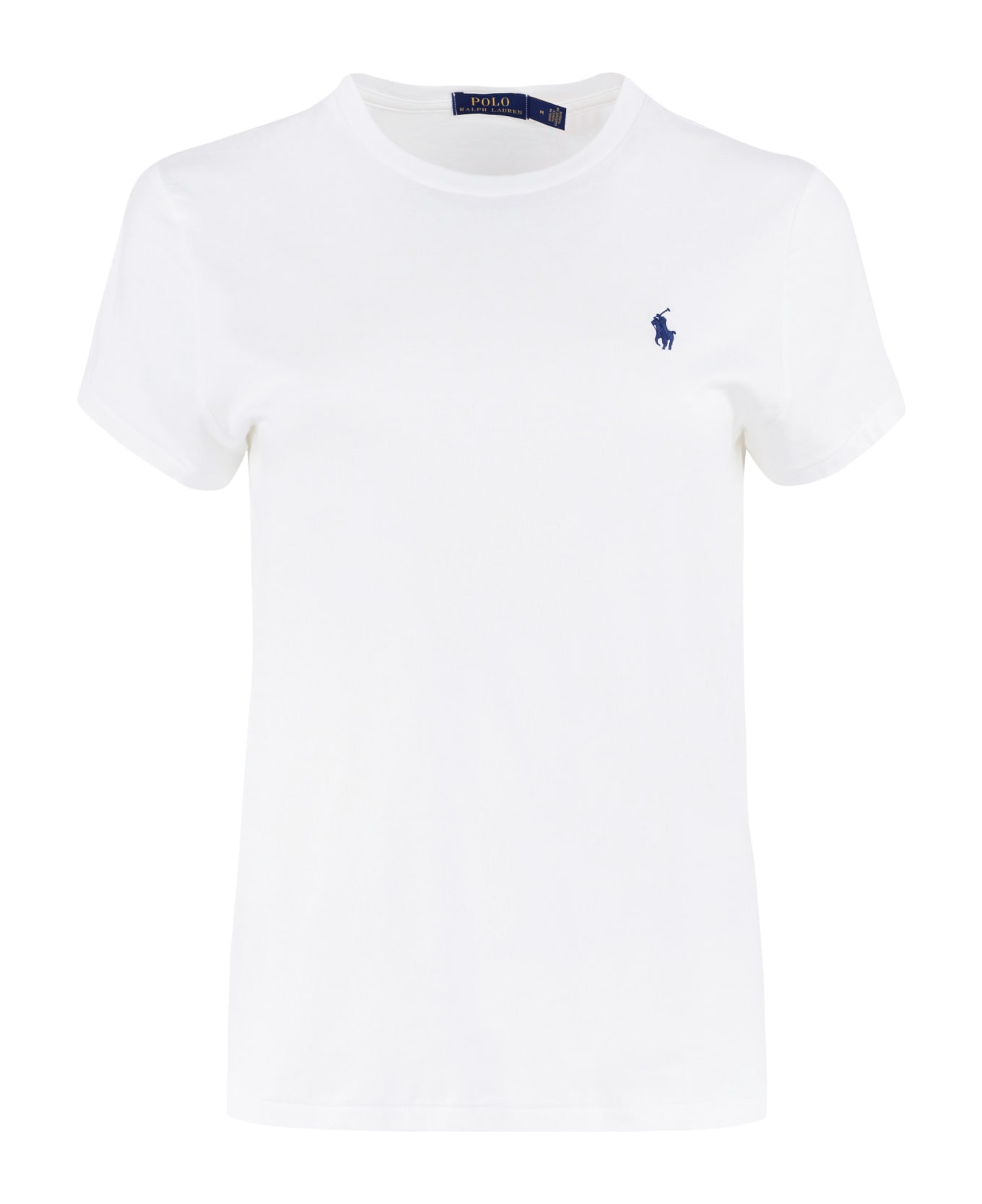 Ralph Lauren Logo Cotton T-shirt - WHITE Tシャツ