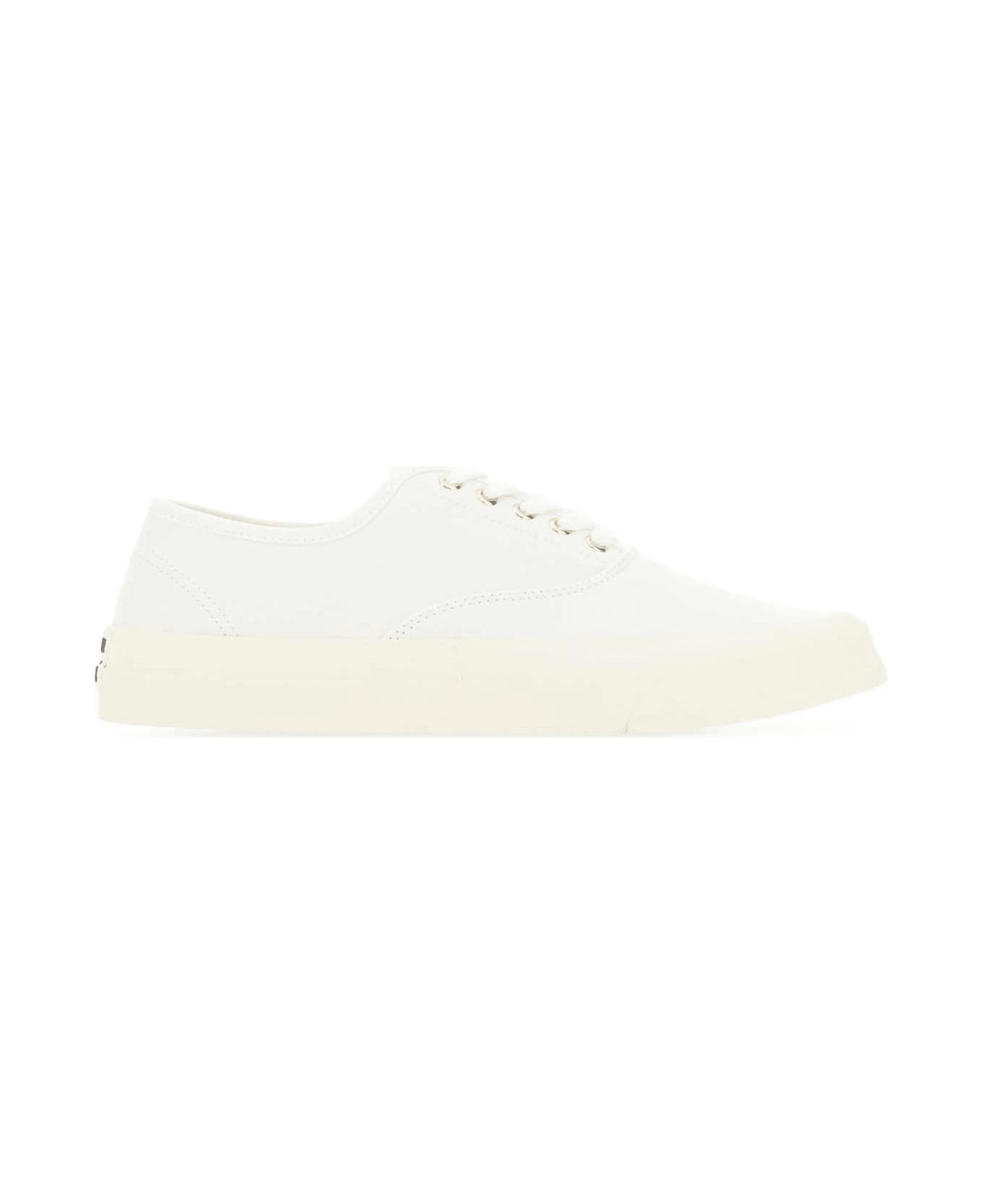 Maison Kitsuné White Canvas Sneakers - P101