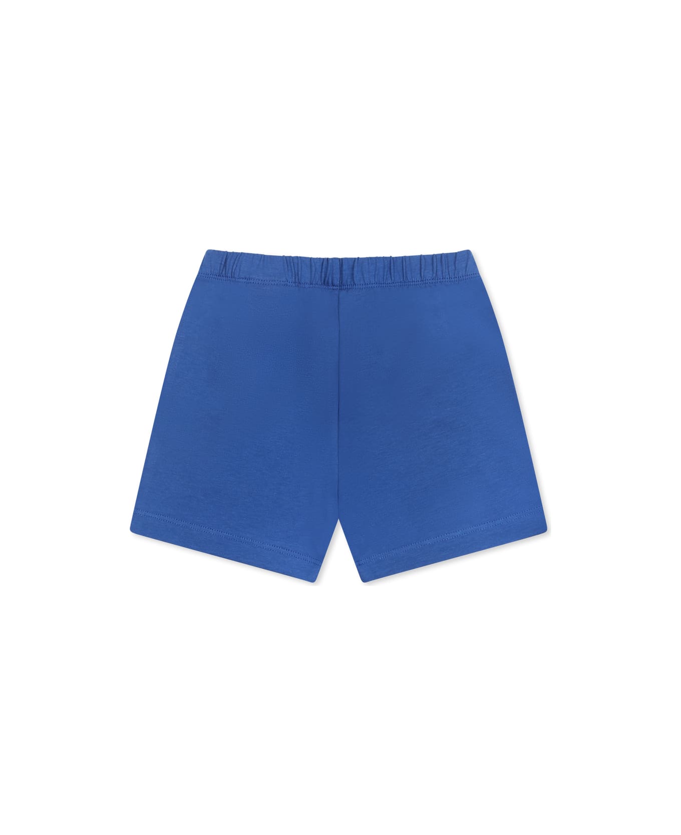 Off-White Blue Shorts For Baby Boy With Logo - Blue White