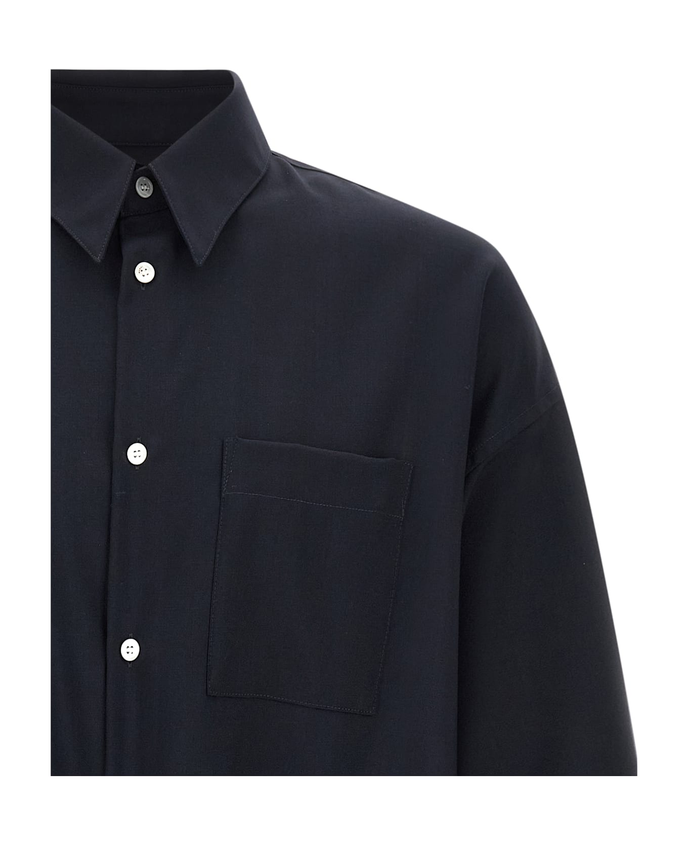 Marni 'tropical Wool' Shirt - Blue
