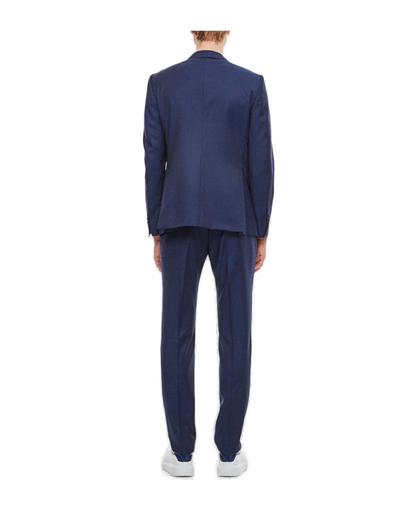 Tagliatore Two-piece Single-breasted Long-sleeved Suit - 387 NAVY