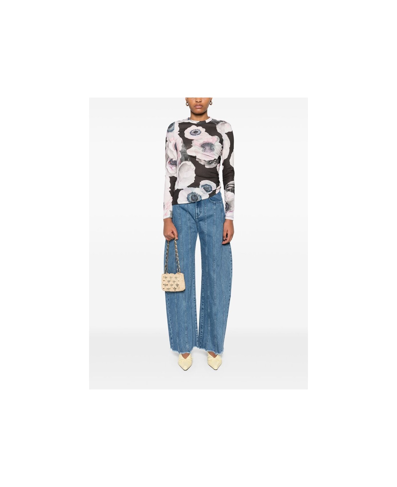 Stine Goya Sweater - BLACK/PINK