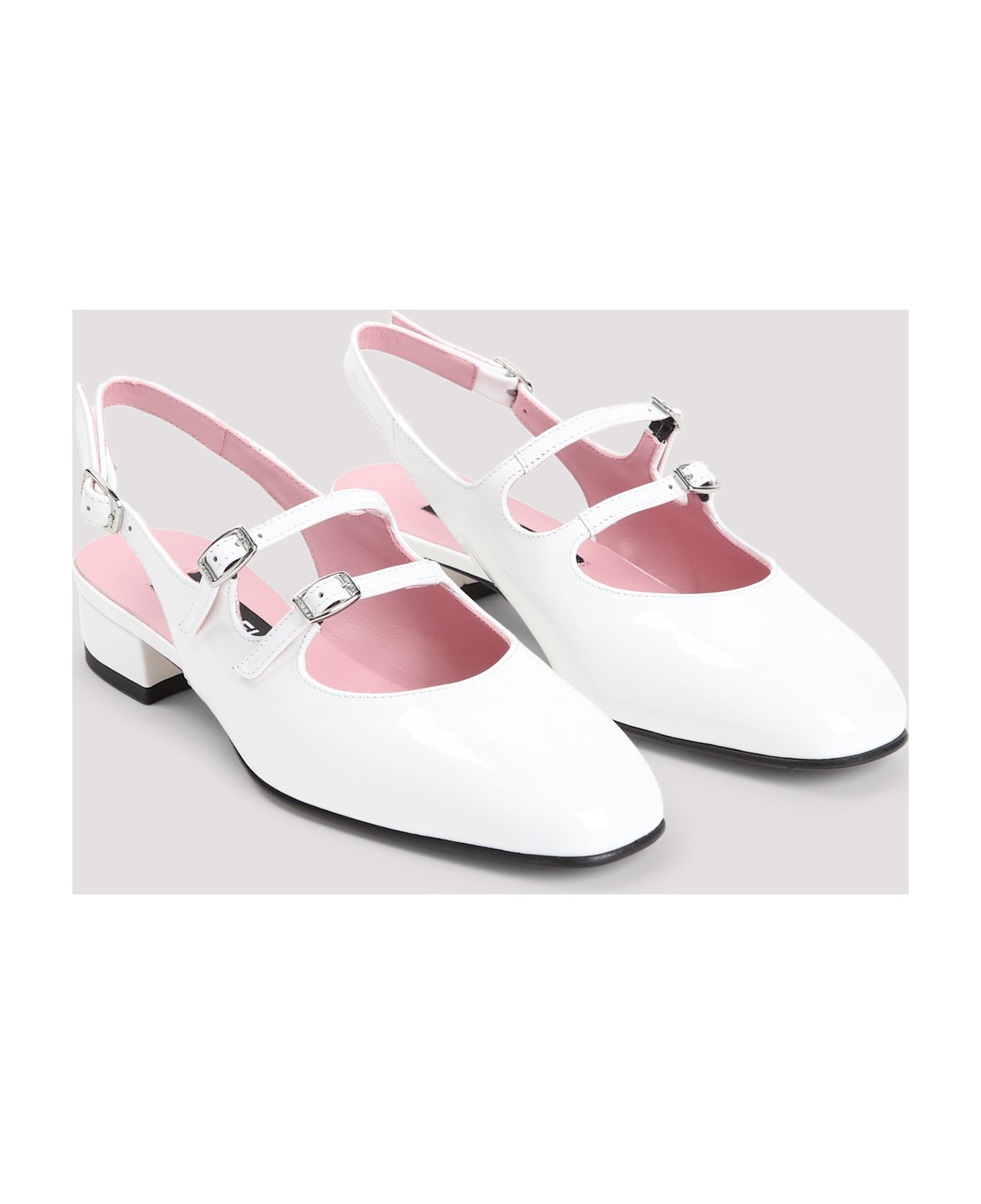 Carel Peche Mules - White