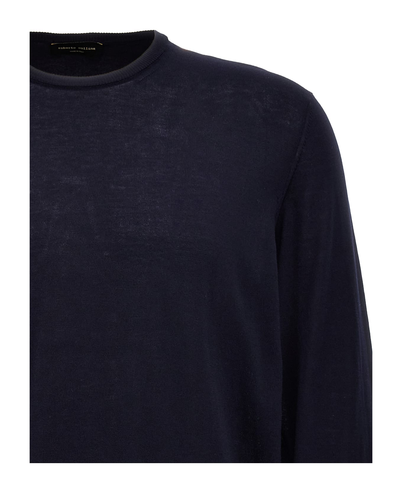 Roberto Collina Cotton Sweater - Blue ニットウェア