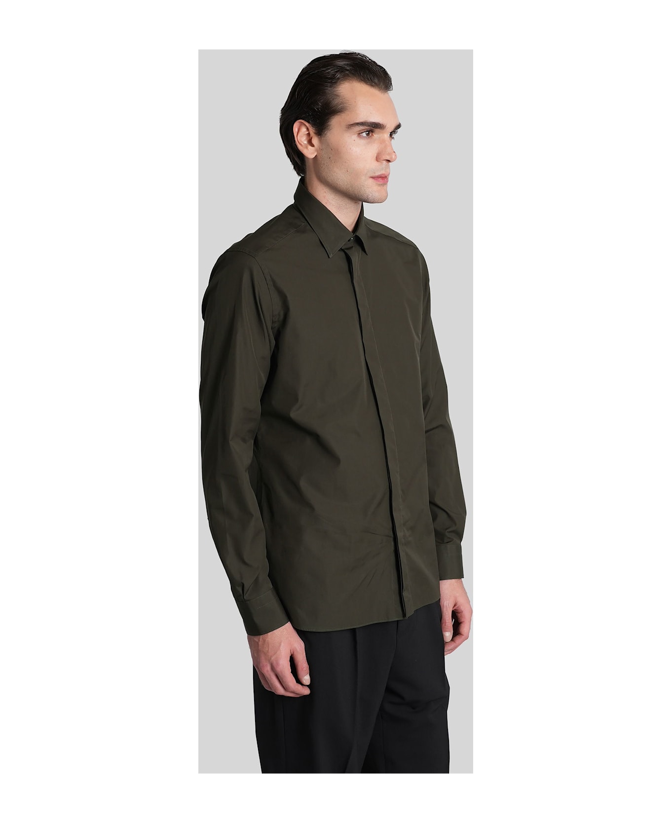 Zegna Shirt In Green Cotton - green