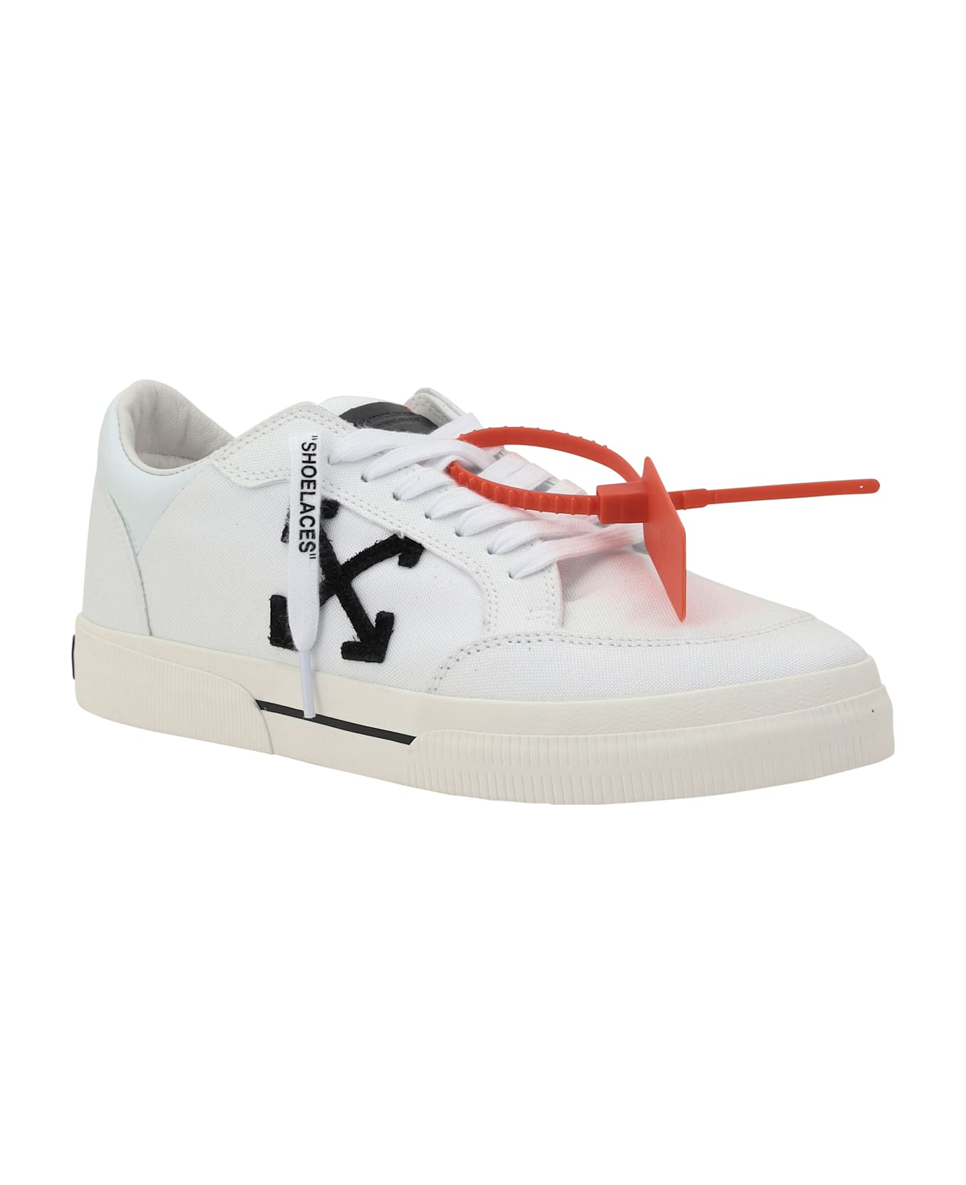 Off-White New Low Vulcanized Sneakers - WHITE-BLACK