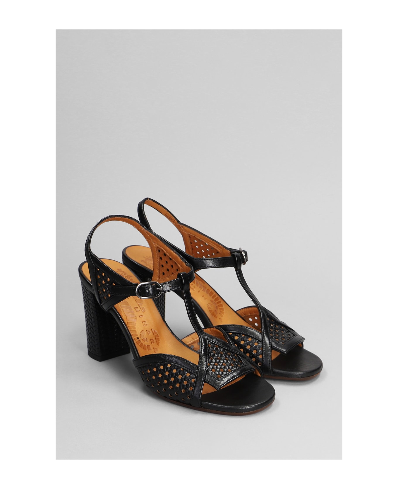 Chie Mihara Bessy Sandals In Black Leather - black
