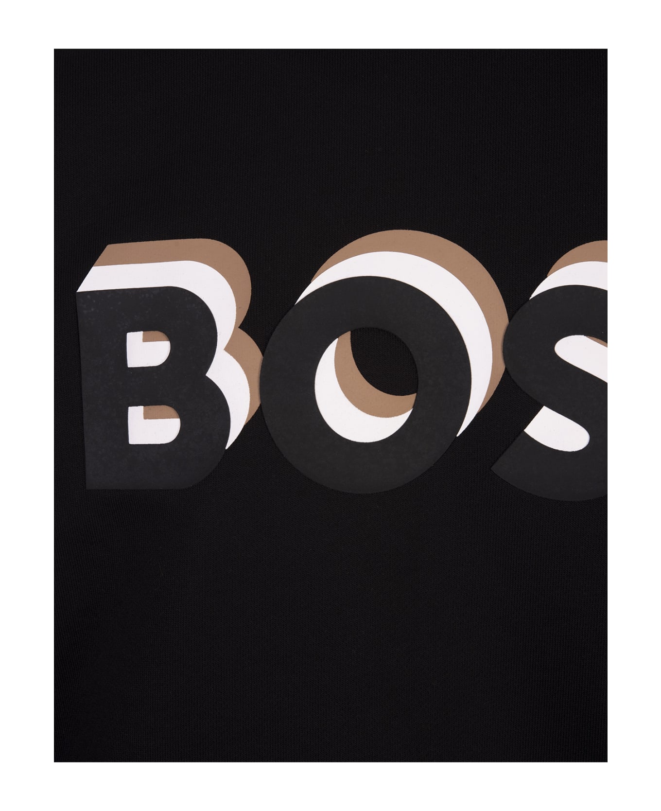 Hugo Boss Black Crew Neck Sweatshirt With Logo - Black