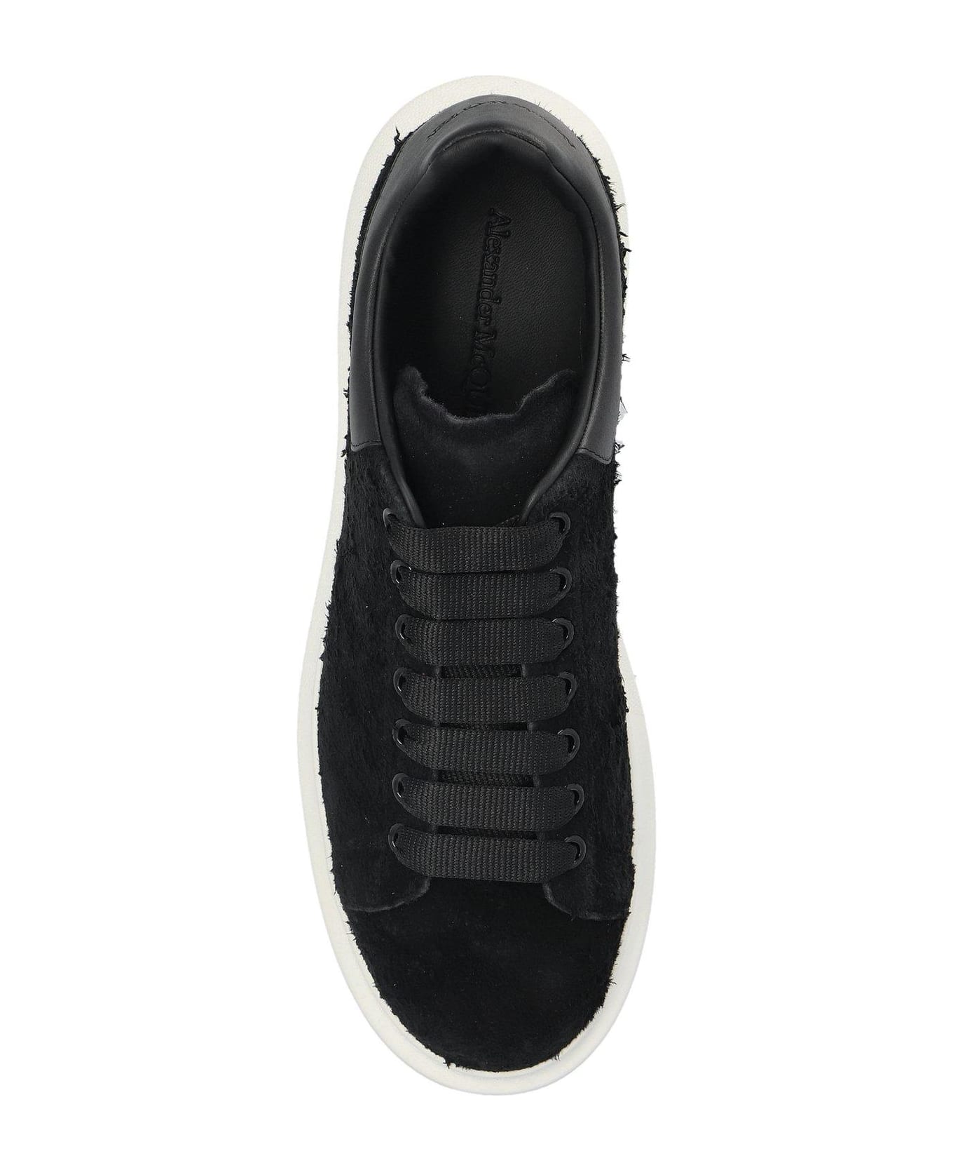 Alexander McQueen Oversized Lace-up Sneakers - BLACK