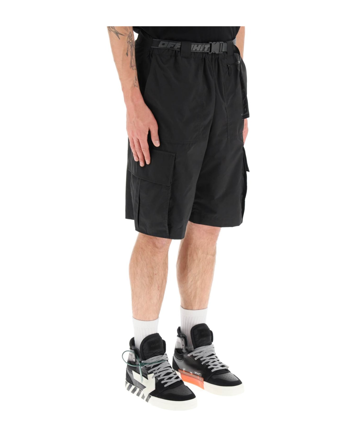 Off-White Industrial Cargo Shorts - Black