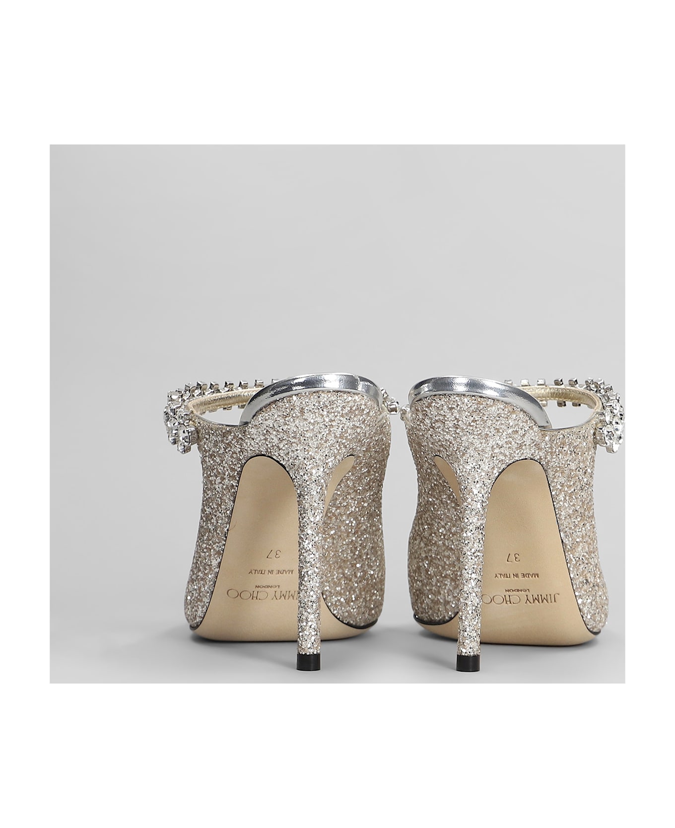 Jimmy Choo Bing 100 Pumps In Gold Glitter - gold