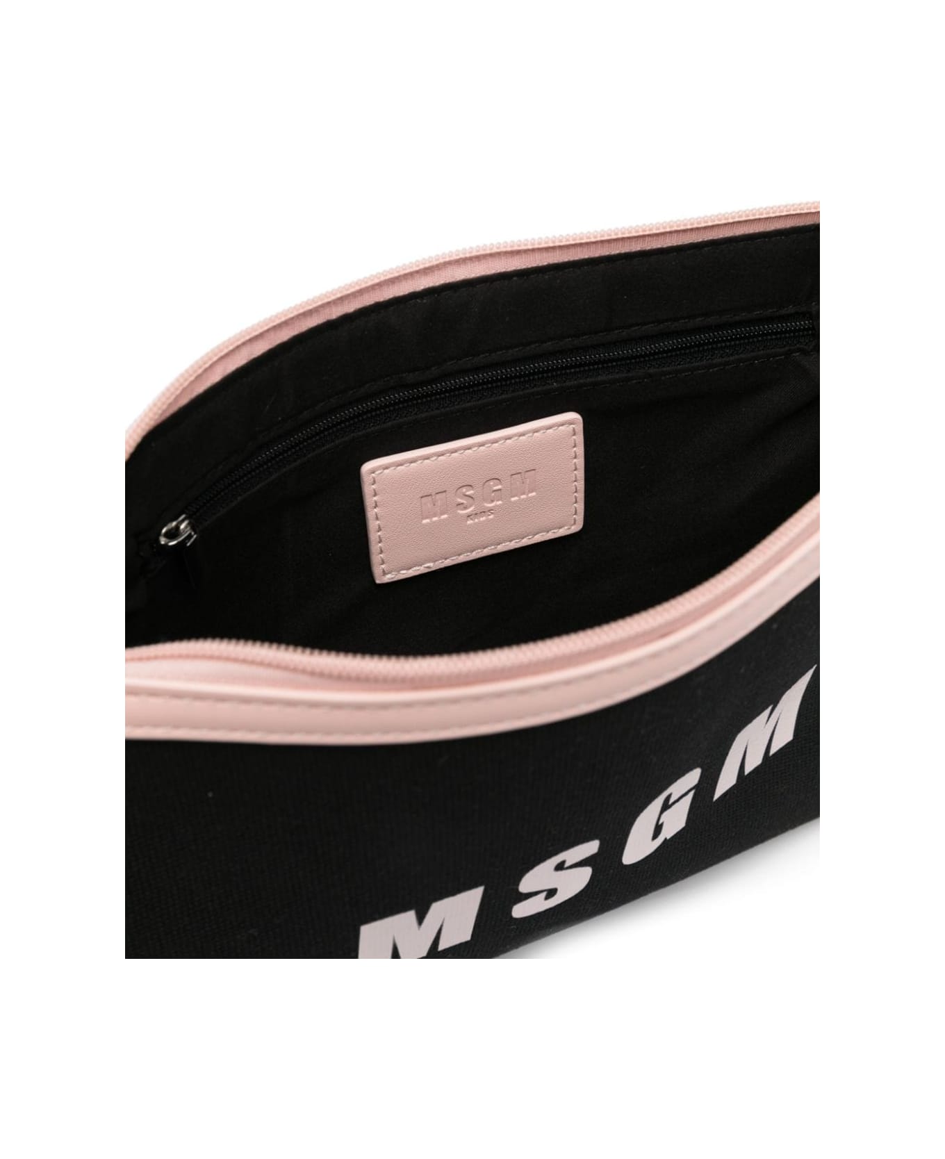 MSGM Pochette Con Logo - Black