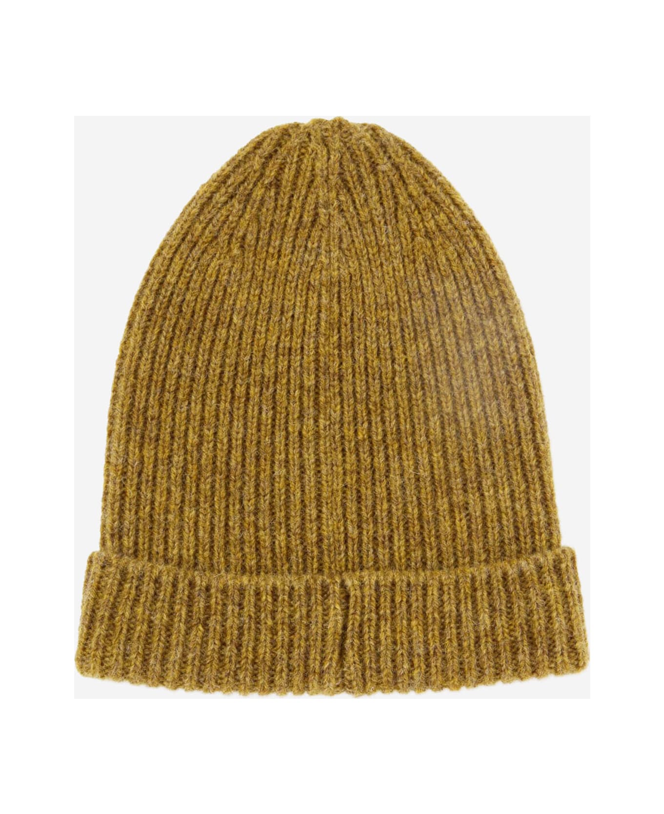 And Wander Wool Beanie With Logo - Beige