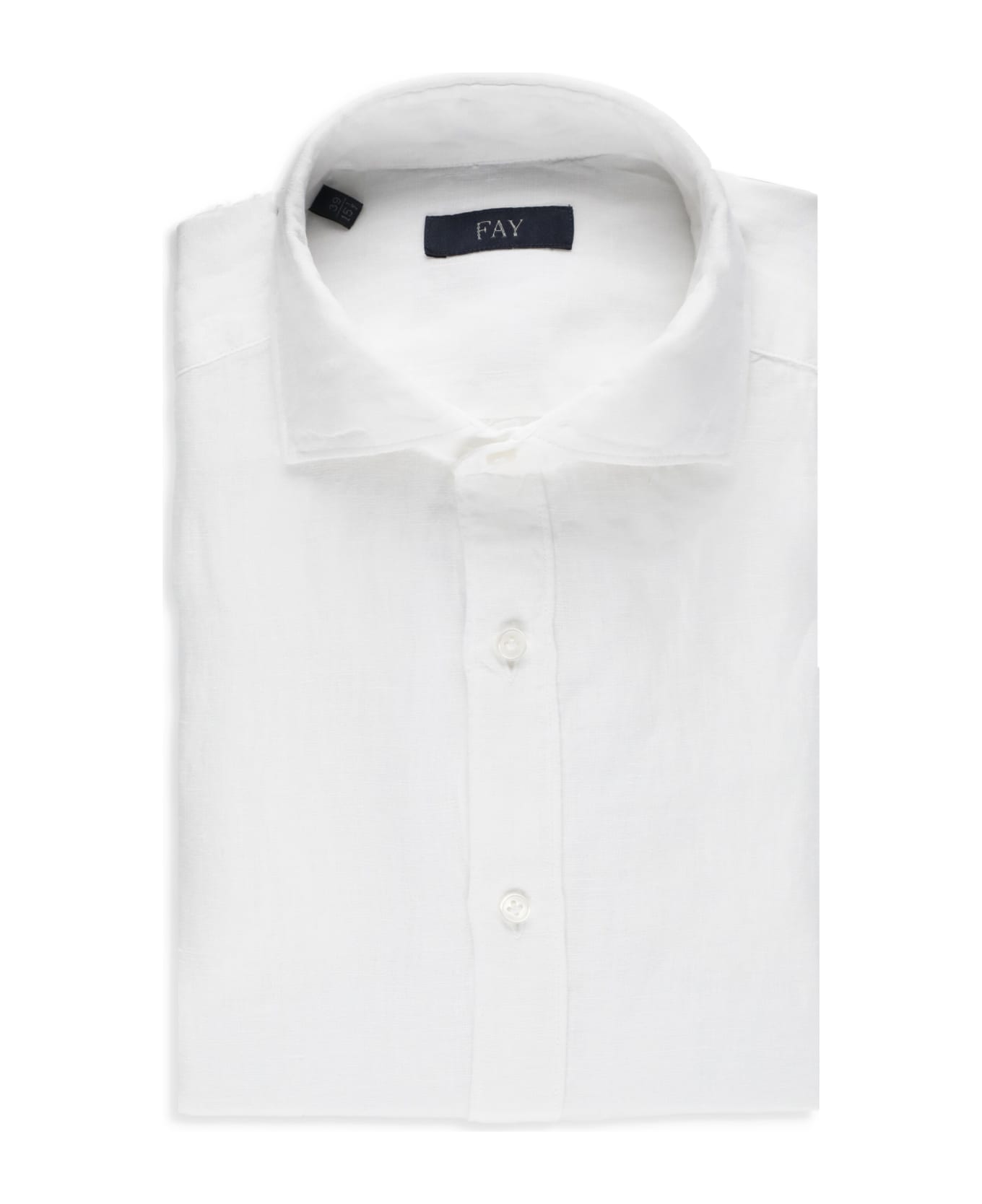 Fay Linen Shirt - Bianco シャツ