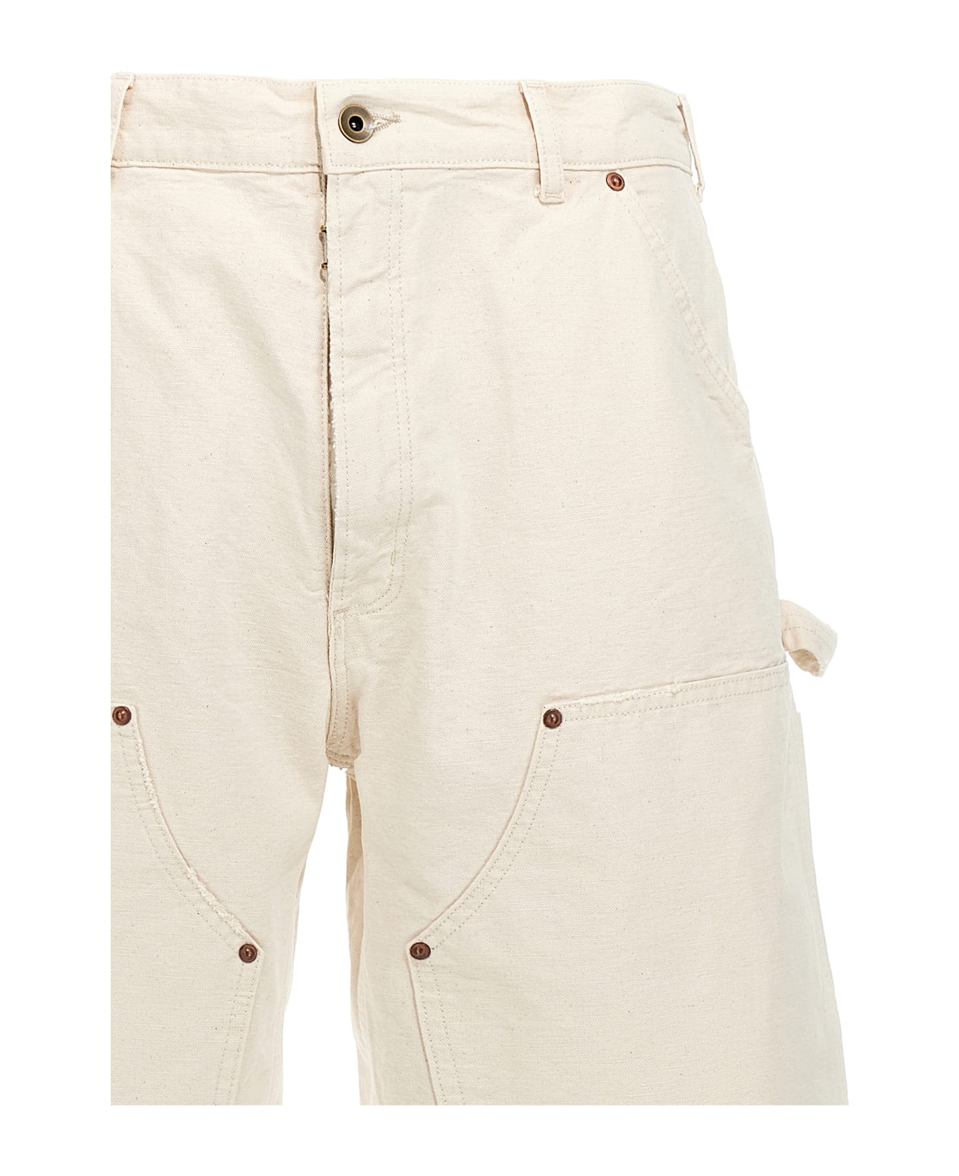 Maison Margiela Denim Bermuda Shorts - Beige