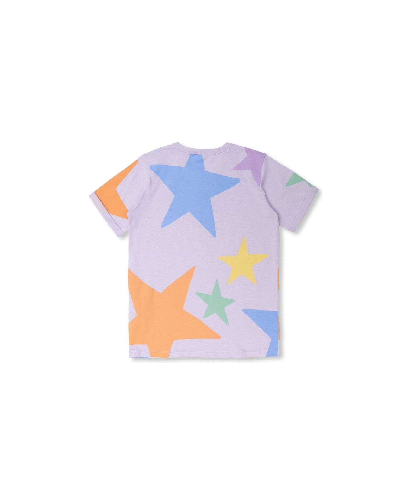 Stella McCartney Kids Logo-printed Crewneck T-shirt - PURPLE Tシャツ＆ポロシャツ