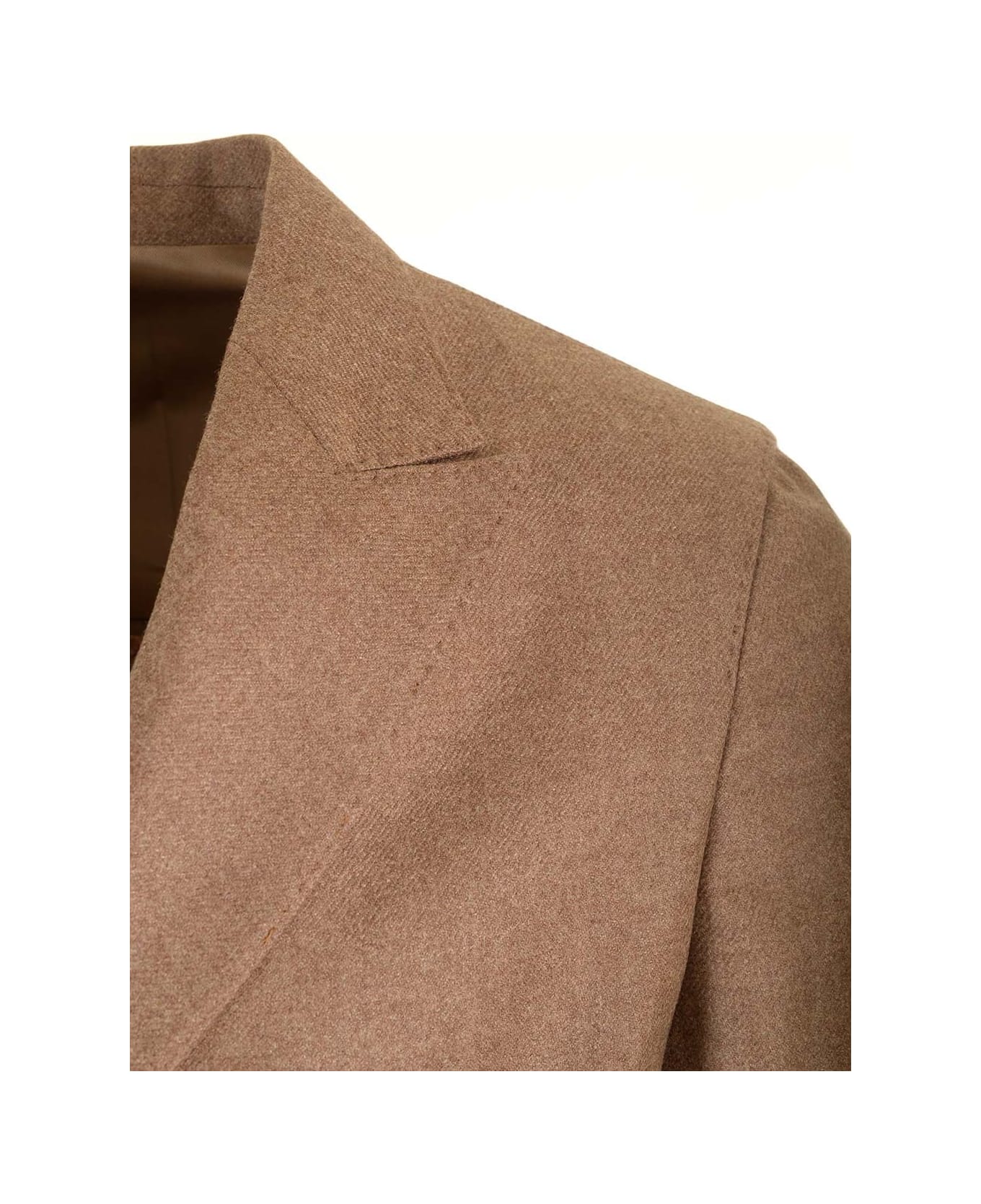 Barba Napoli Easy Double Breasted Jacket - Brown