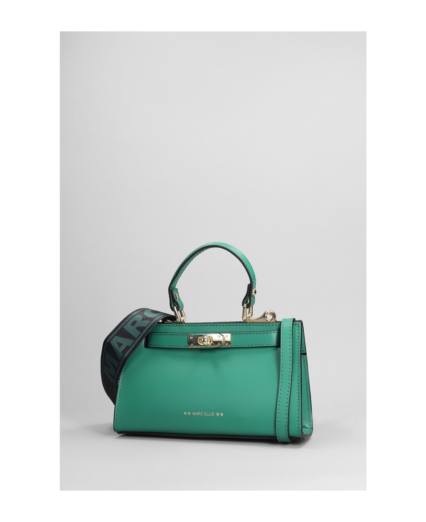 Marc Ellis Queen S Hand Bag In Green Leather - green