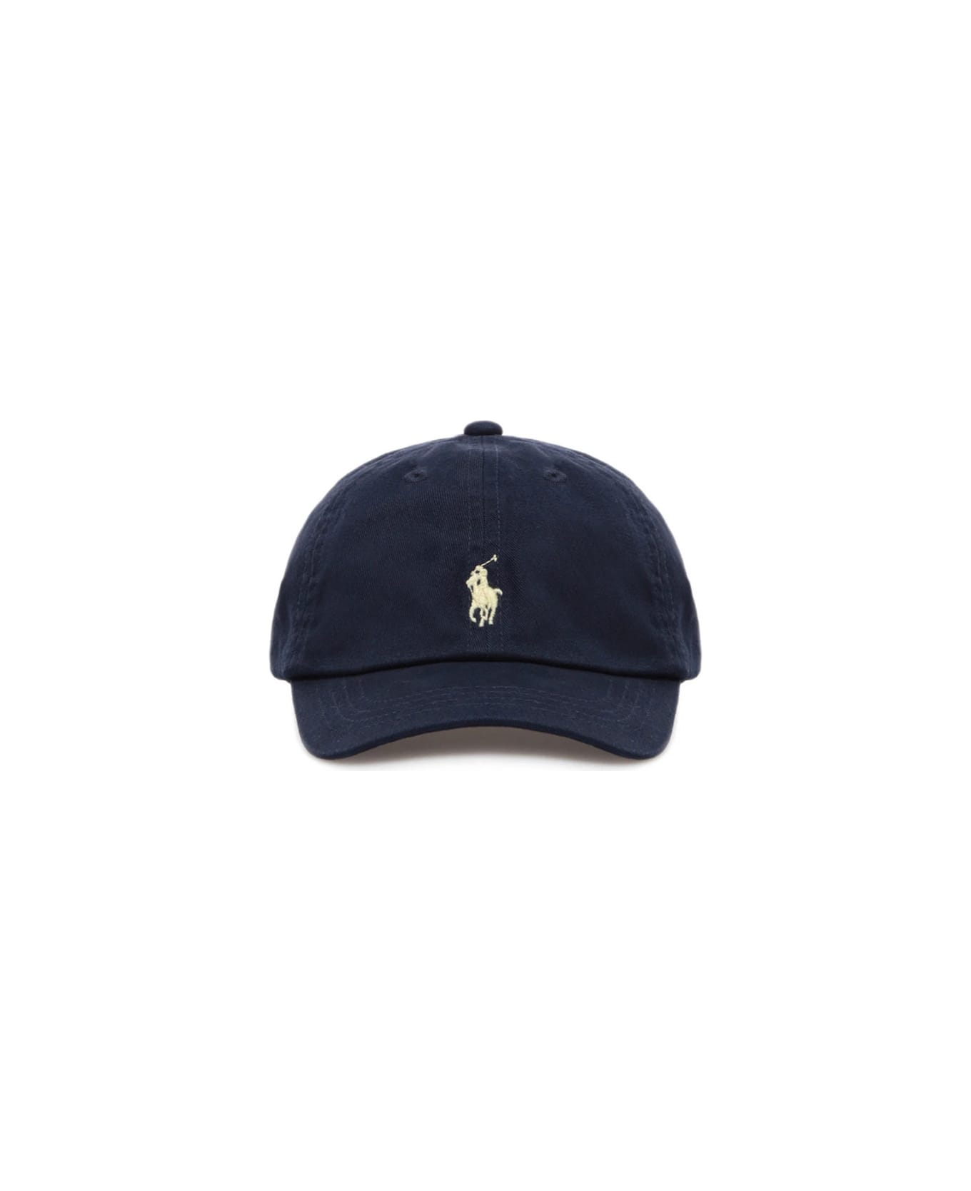 Polo Ralph Lauren Blue Cotton Hat With Logo - Blu