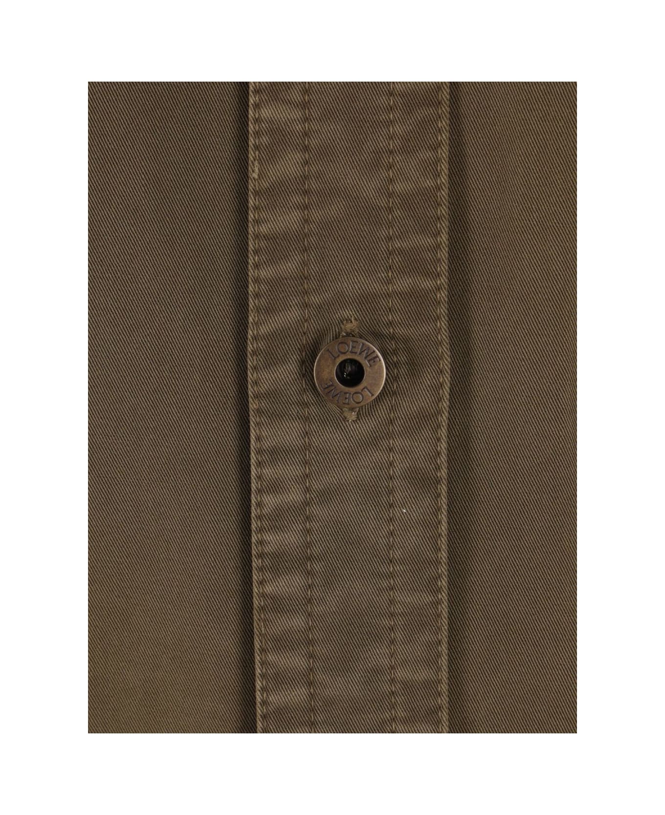 Loewe Cotton Overshirt - Kaki