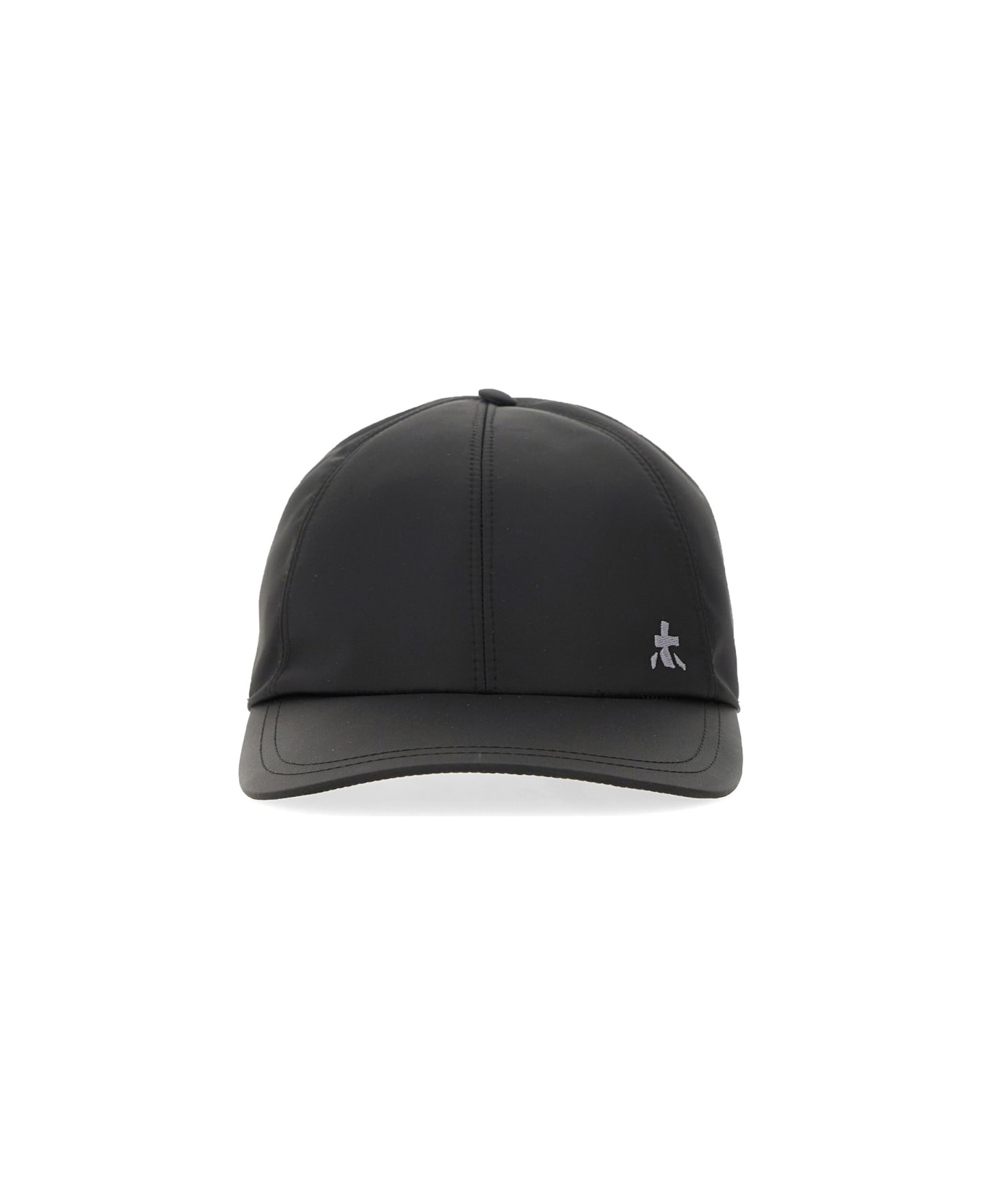 Premiata Hat With Visor And Logo - BLACK