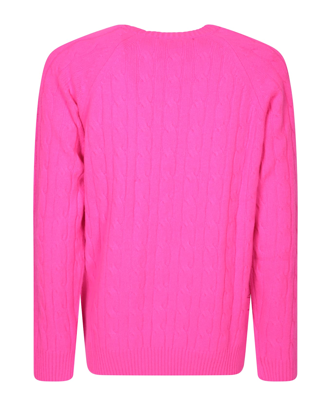 Amaranto Braided Fuchsia Sweater - Pink