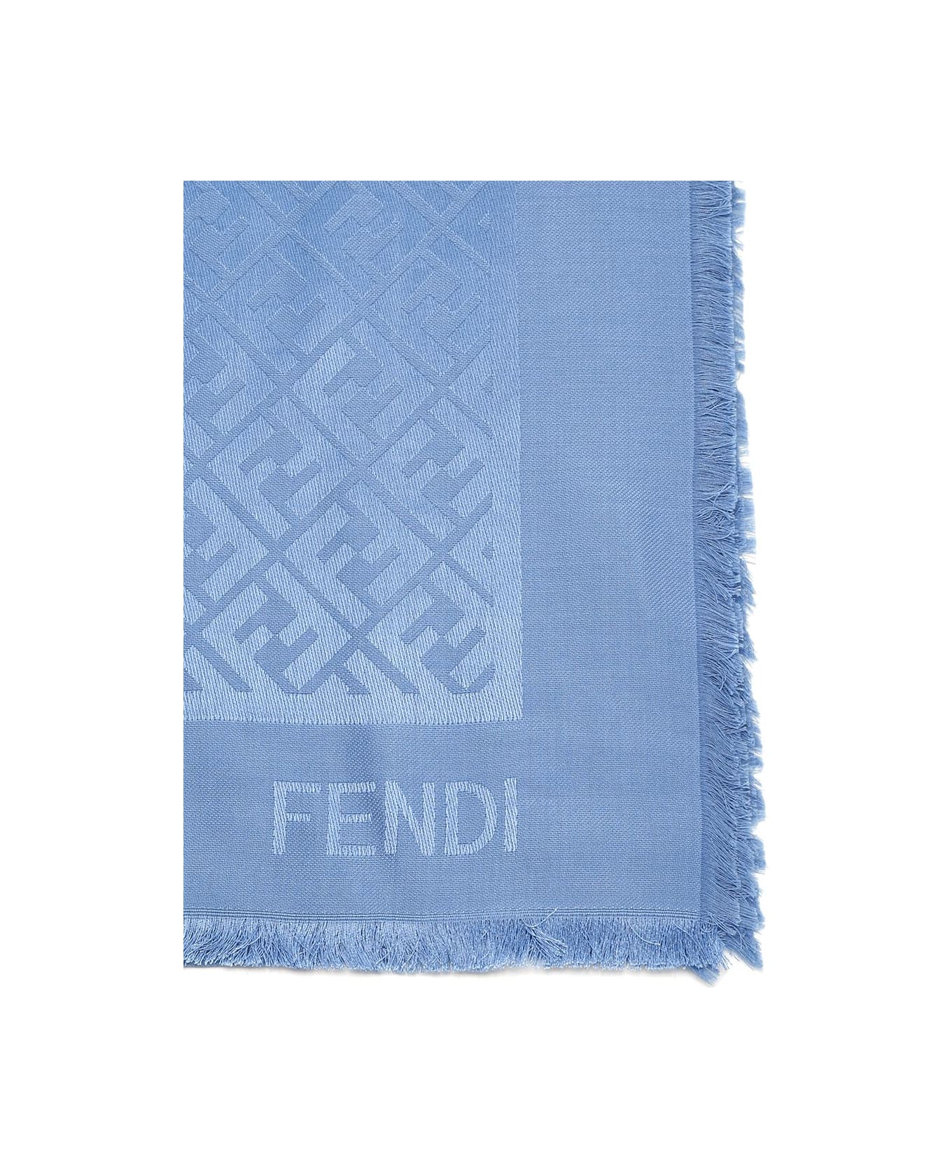 【FENDI】FF ALL OVER SHAWL 140X140◆FXT069AQCM FF shawl Wool Brown | Fendi